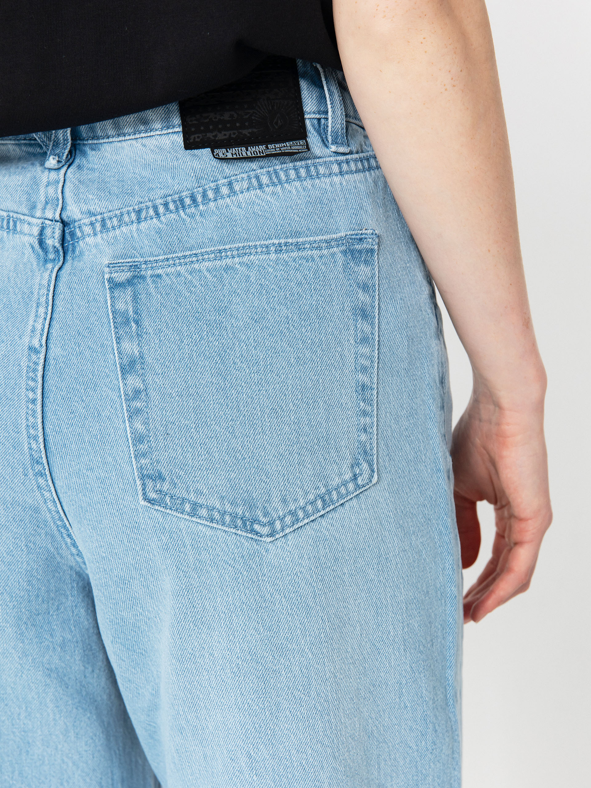 Nohavice Volcom Stoned Bf Hirise Wmn (blue bird)