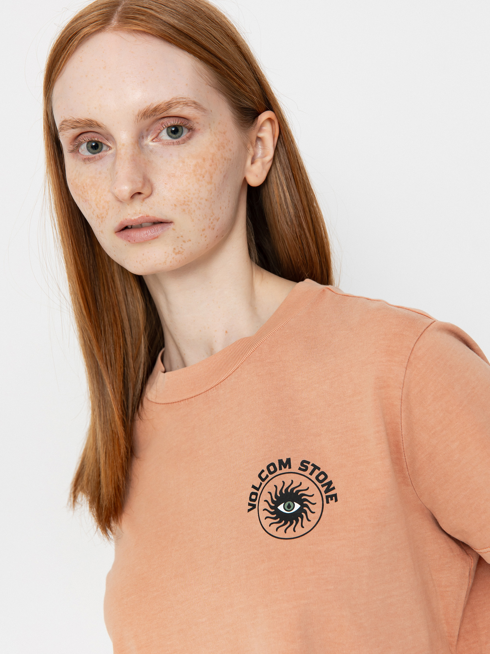 Tričko Volcom Dial Crop Wmn (sand brown)