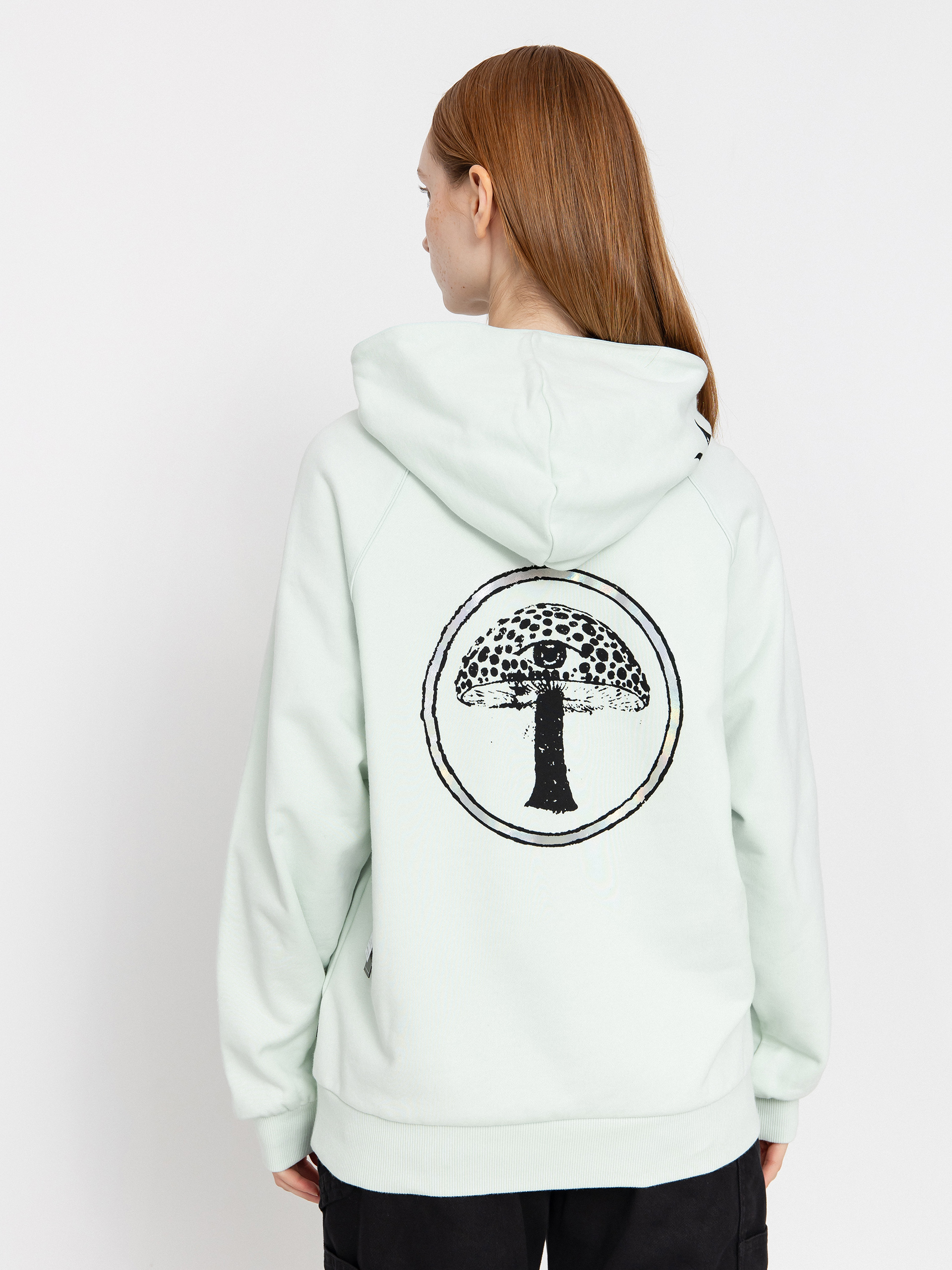 Mikina s kapucňou Volcom Fa Filip Rygalski HD Wmn (cloud blue)