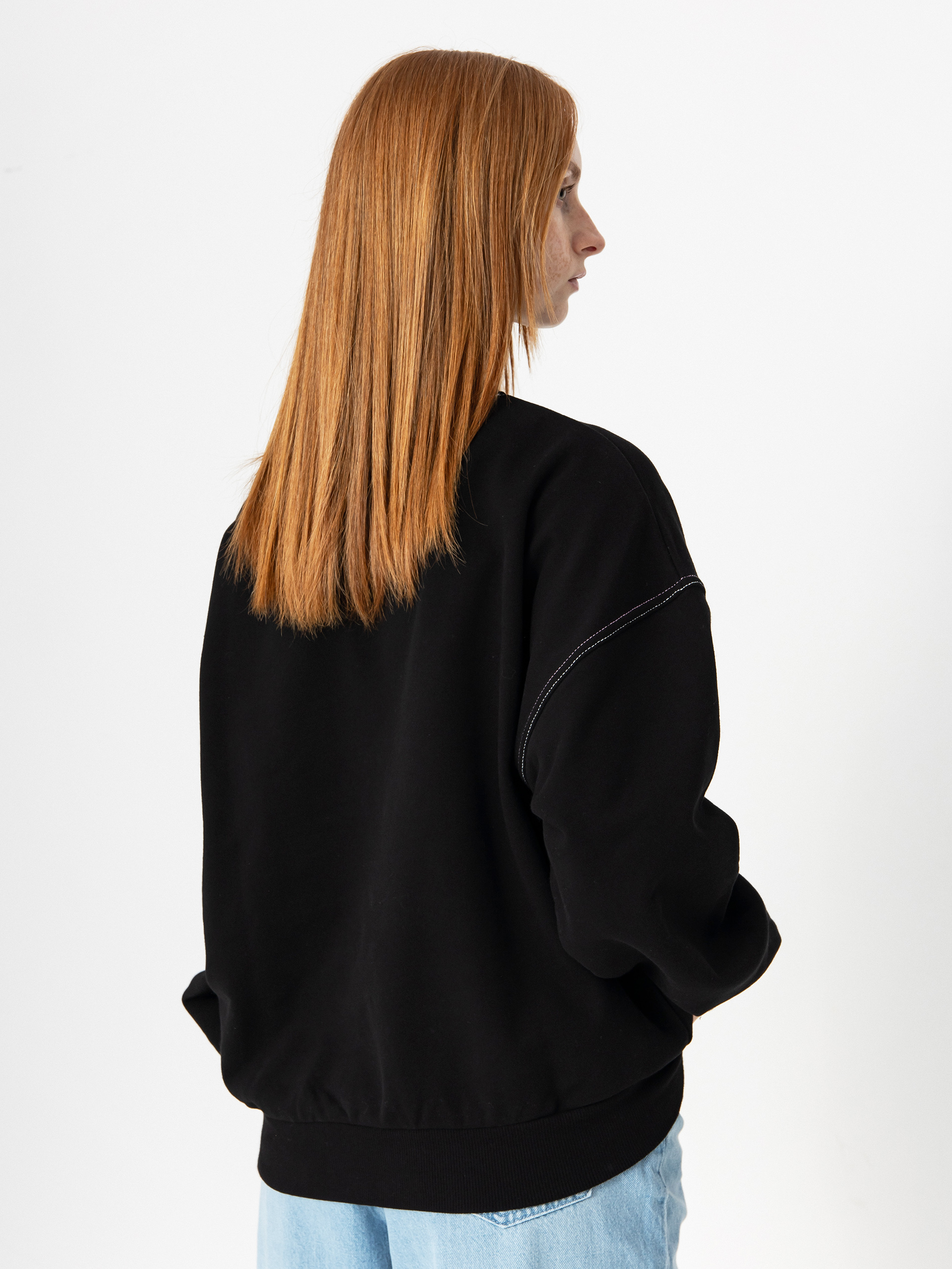 Mikina Volcom Fa Alix Crew Wmn (black)