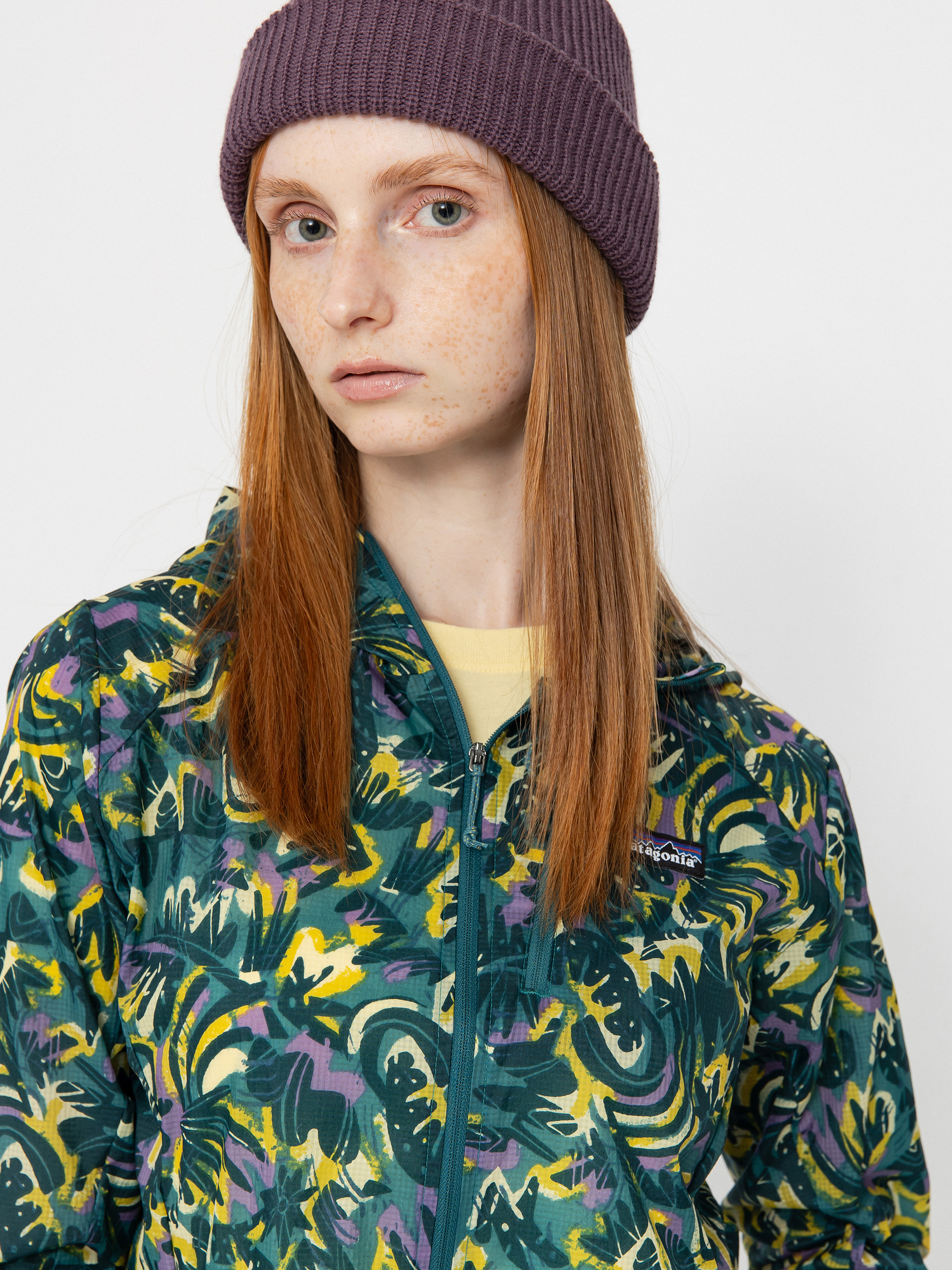 Bunda Patagonia Houdini Wmn (wild botanist/wetland blue)