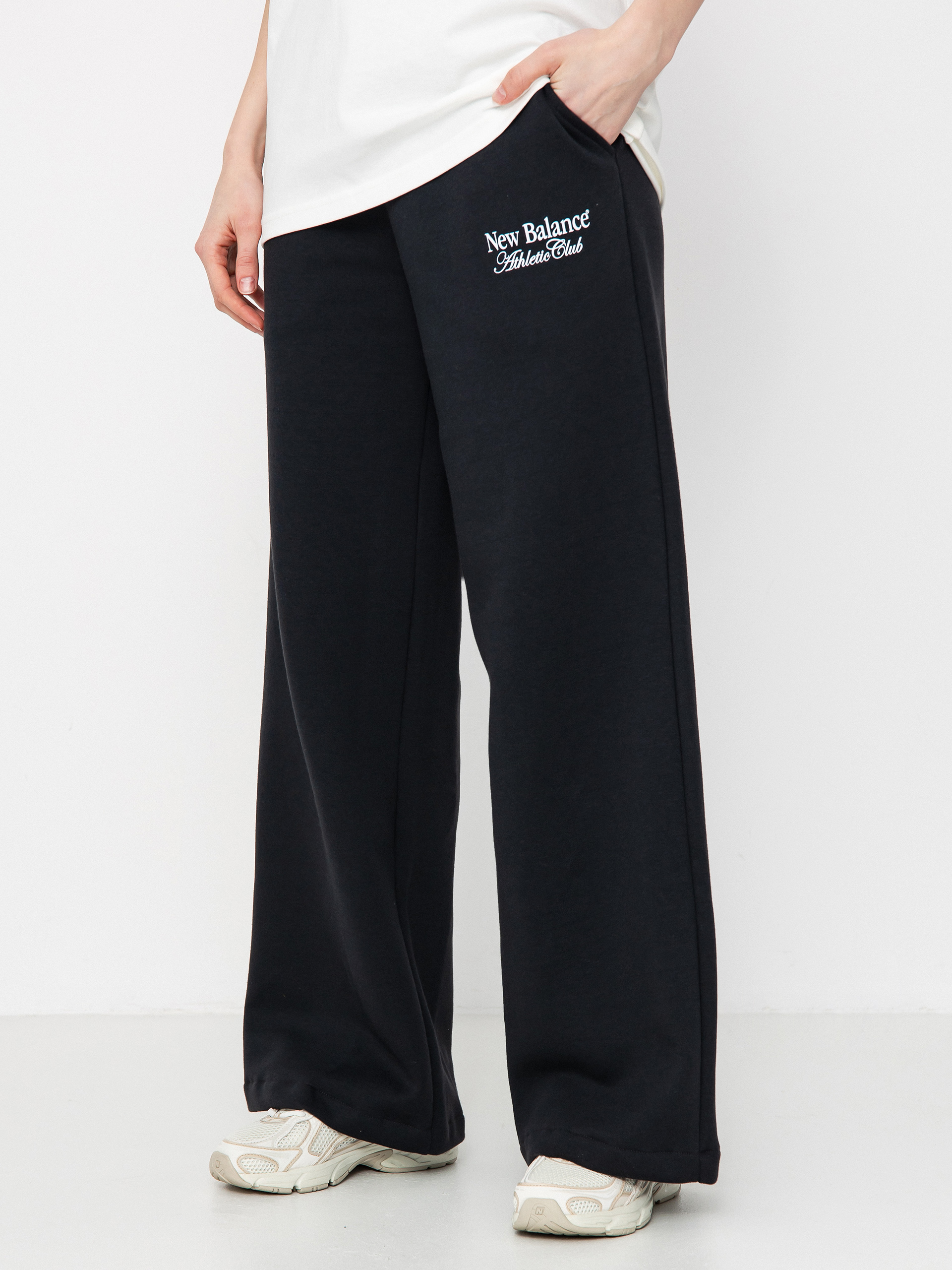 Nohavice New Balance Wide Leg Wmn (black)