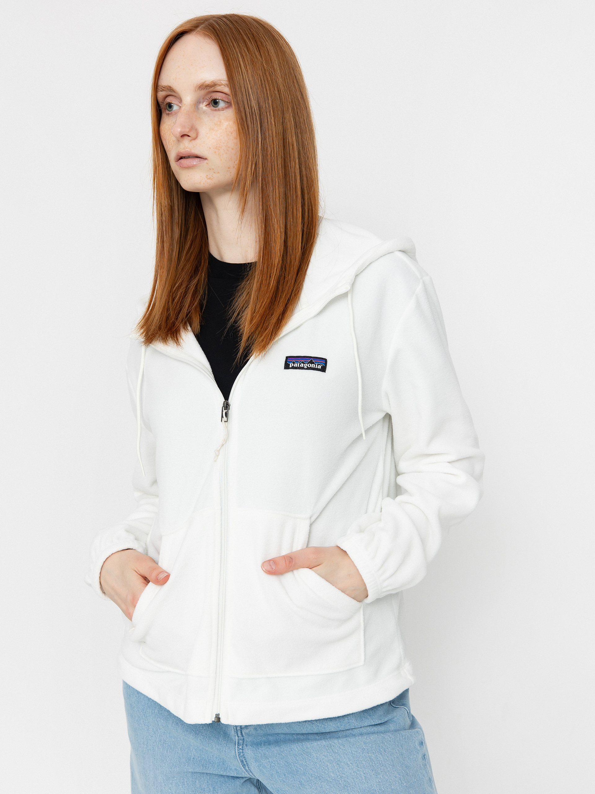 Mikina s kapucňou Patagonia Micro D ZHD Wmn (birch white)