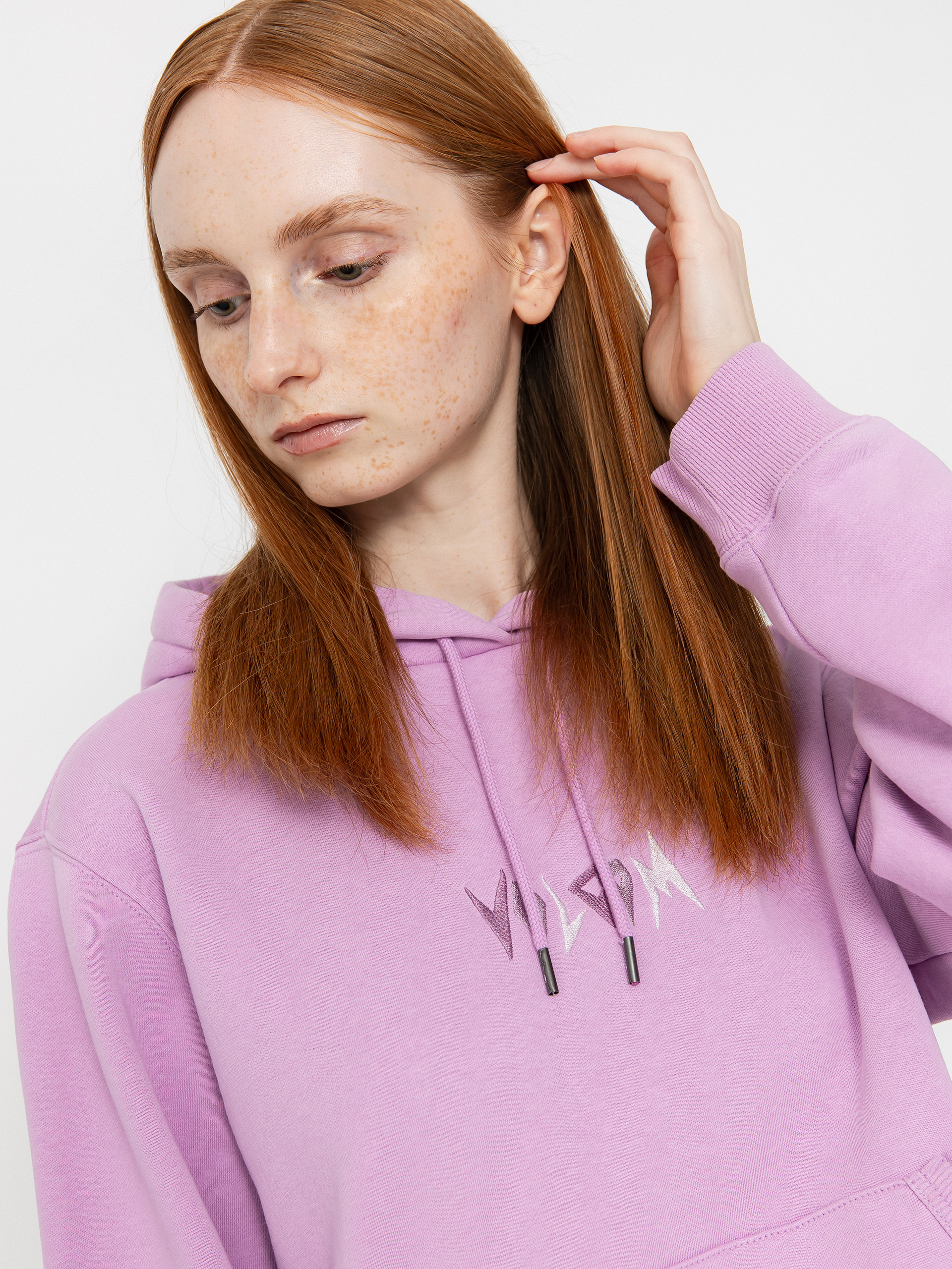 Mikina s kapucňou Volcom Spikstone HD Wmn (iris purple)