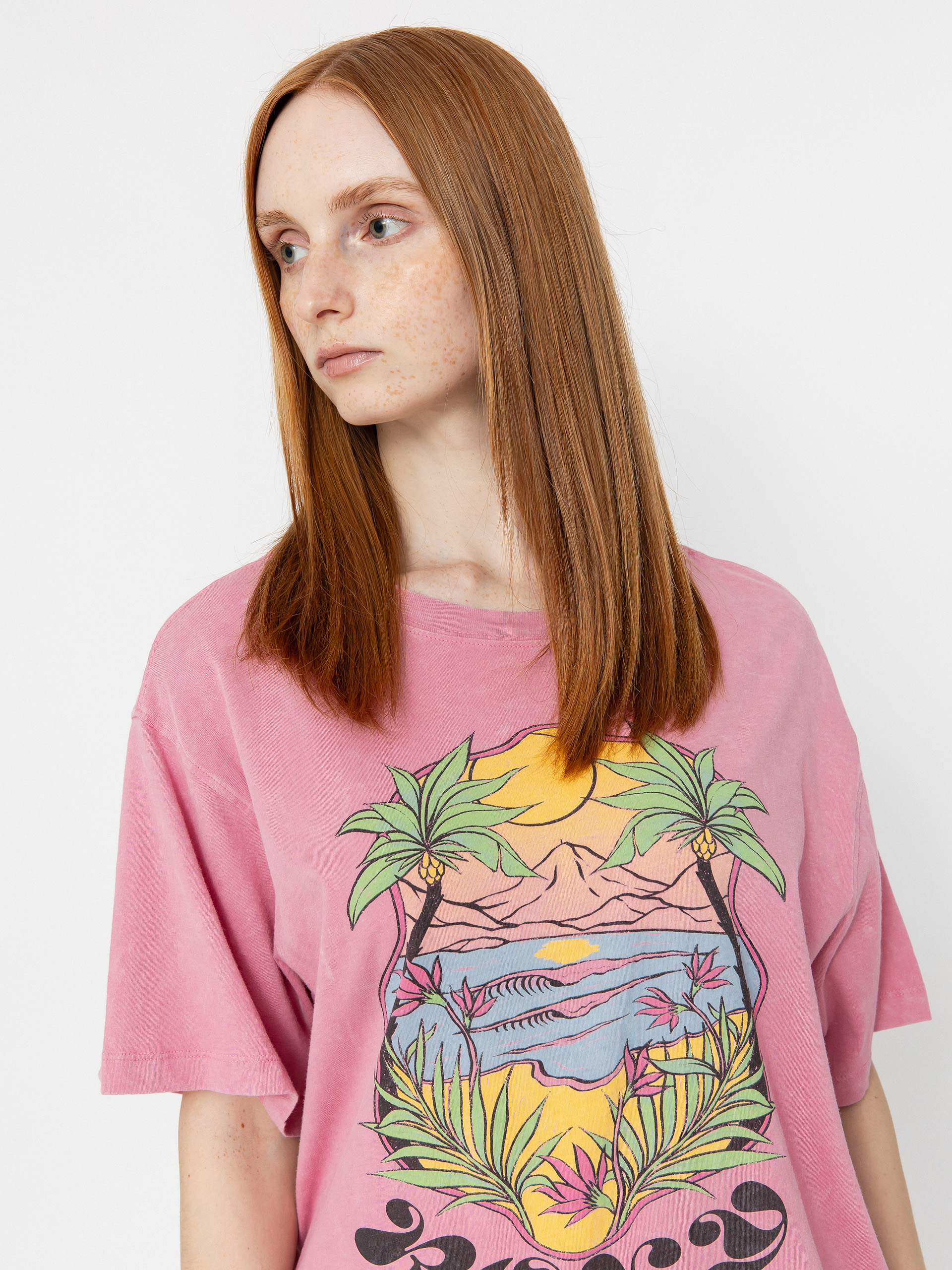 Tričko Roxy Sunnyoversize Optic Wash Wmn (orchid smoke)