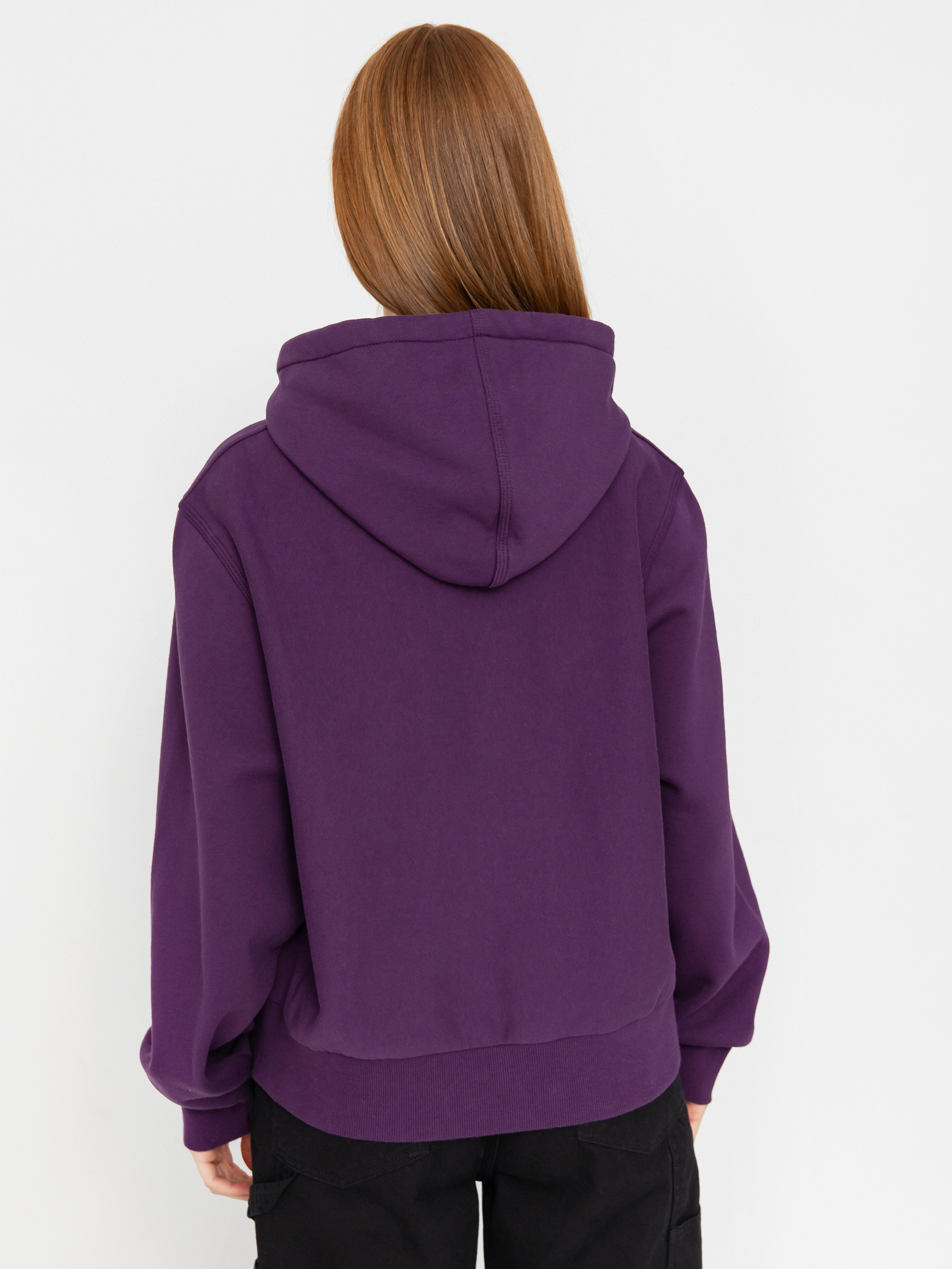 Mikina s kapucňou Carhartt WIP American Script HD Wmn (huckleberry)