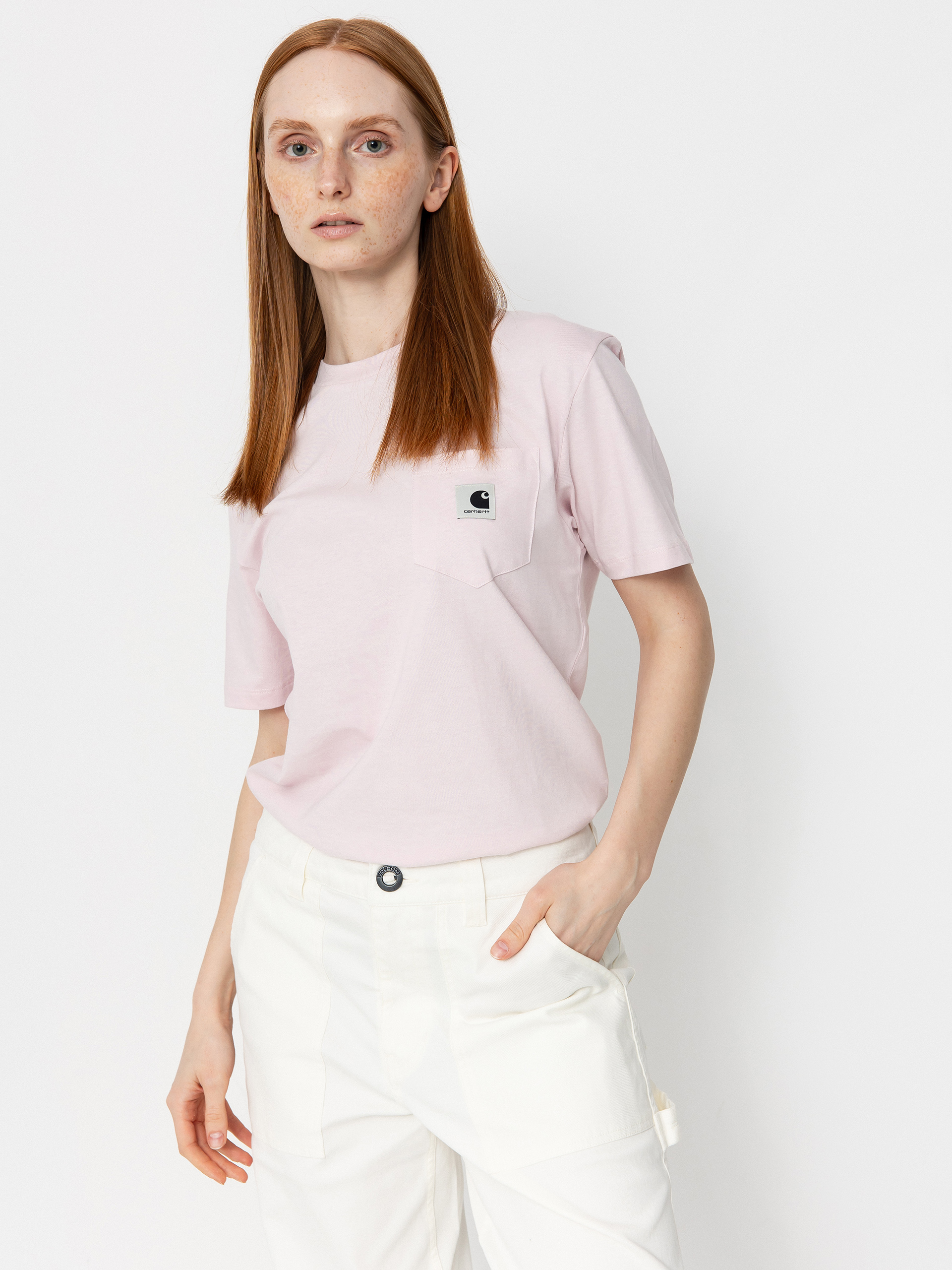 Tričko Carhartt WIP Pocket Wmn (air pink)