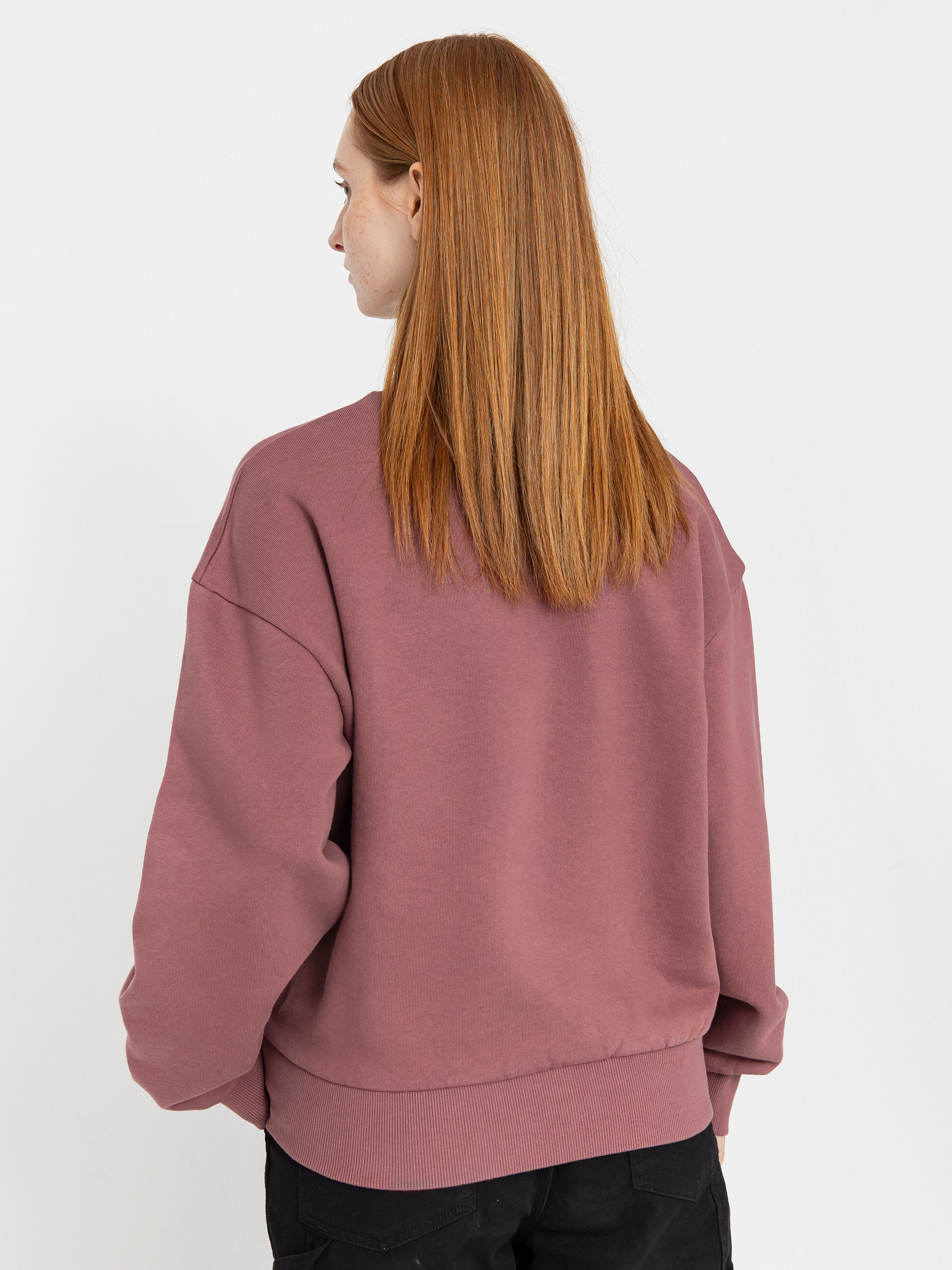 Mikina Carhartt WIP Casey Wmn (dusky pink/silver)