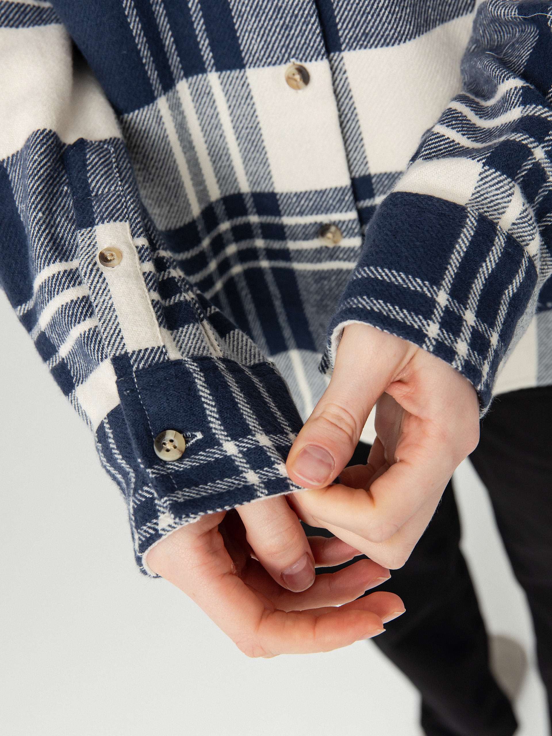 Košeľa Brixton Bowery Classic Flannel Wmn (azure blue/whitecap plaid)