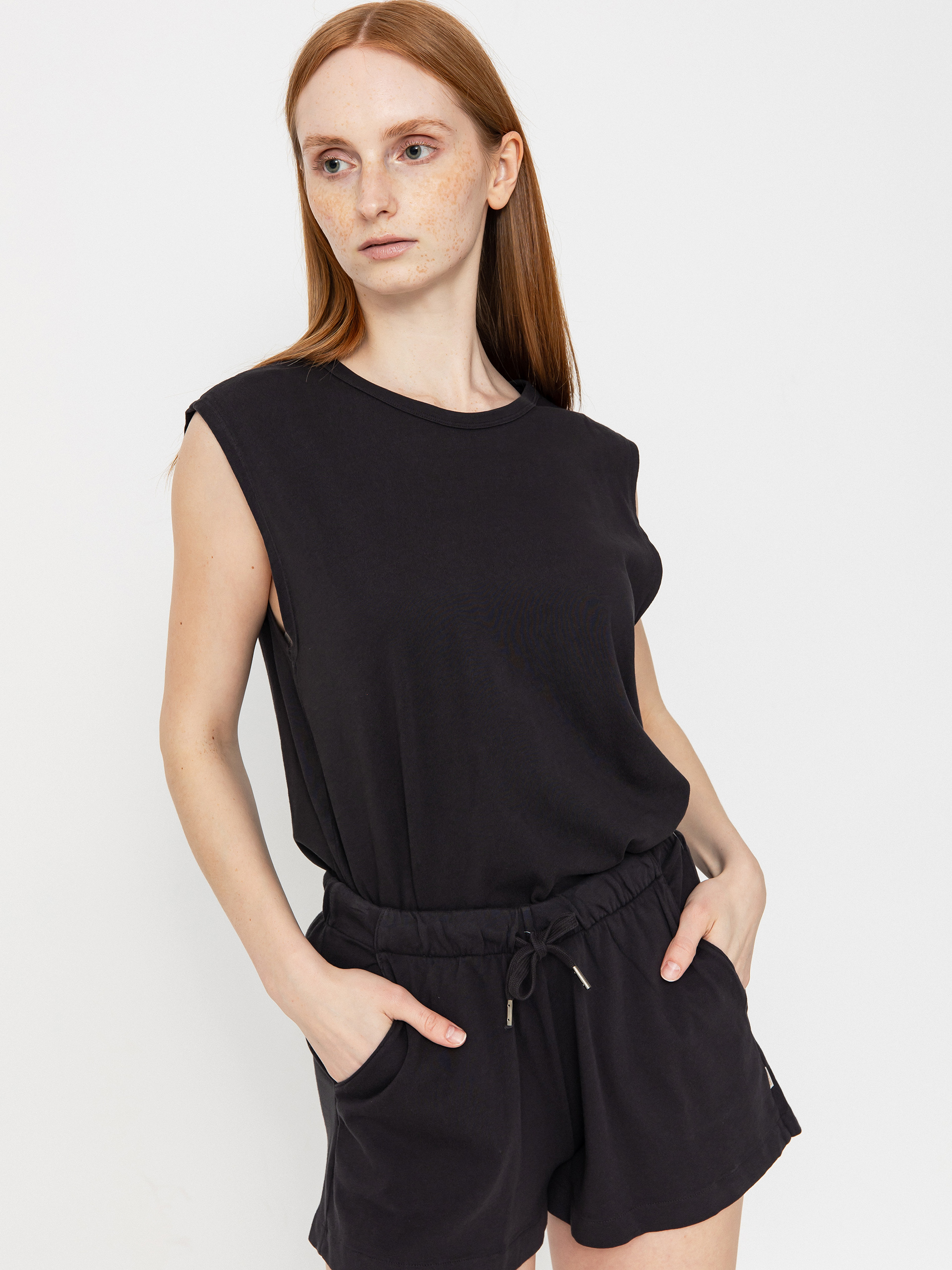 Tričko Brixton Carefree Organic Gd Muscle Tan Wmn (black)