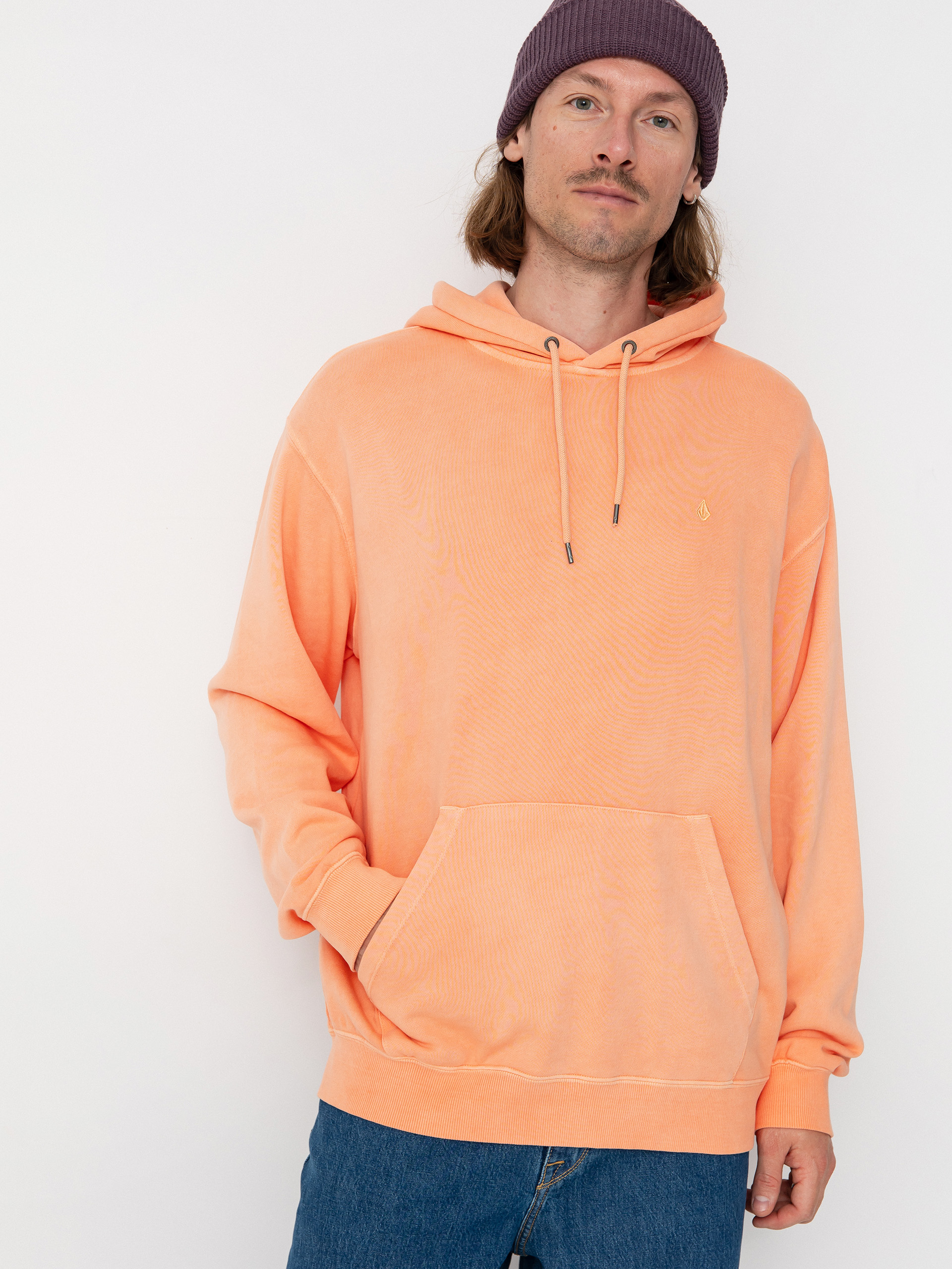Mikina s kapucňou Volcom Single Stone Tw HD (pale peach)