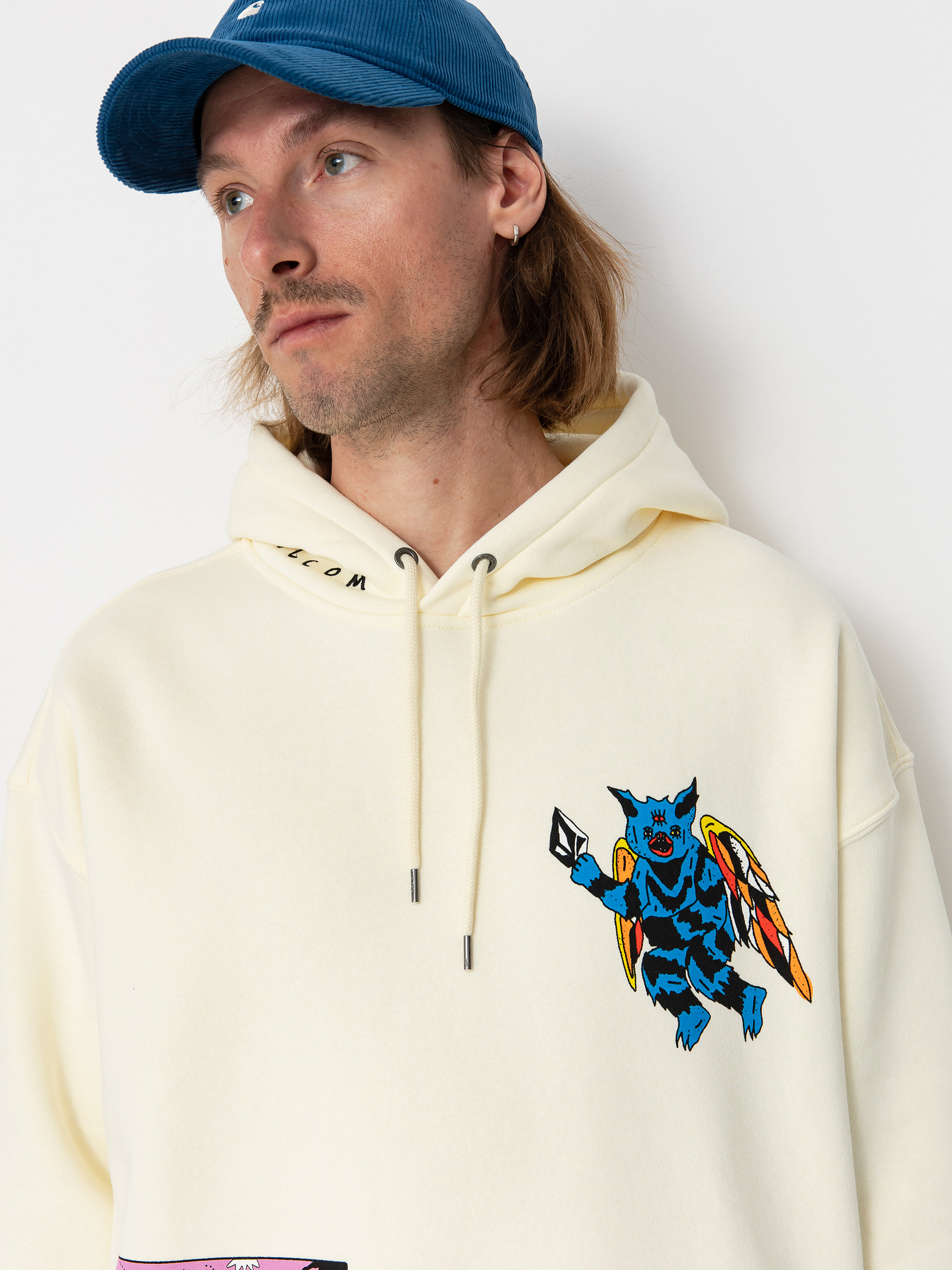 Mikina s kapucňou Volcom Fa Bob Mollema 2 HD (light beige)