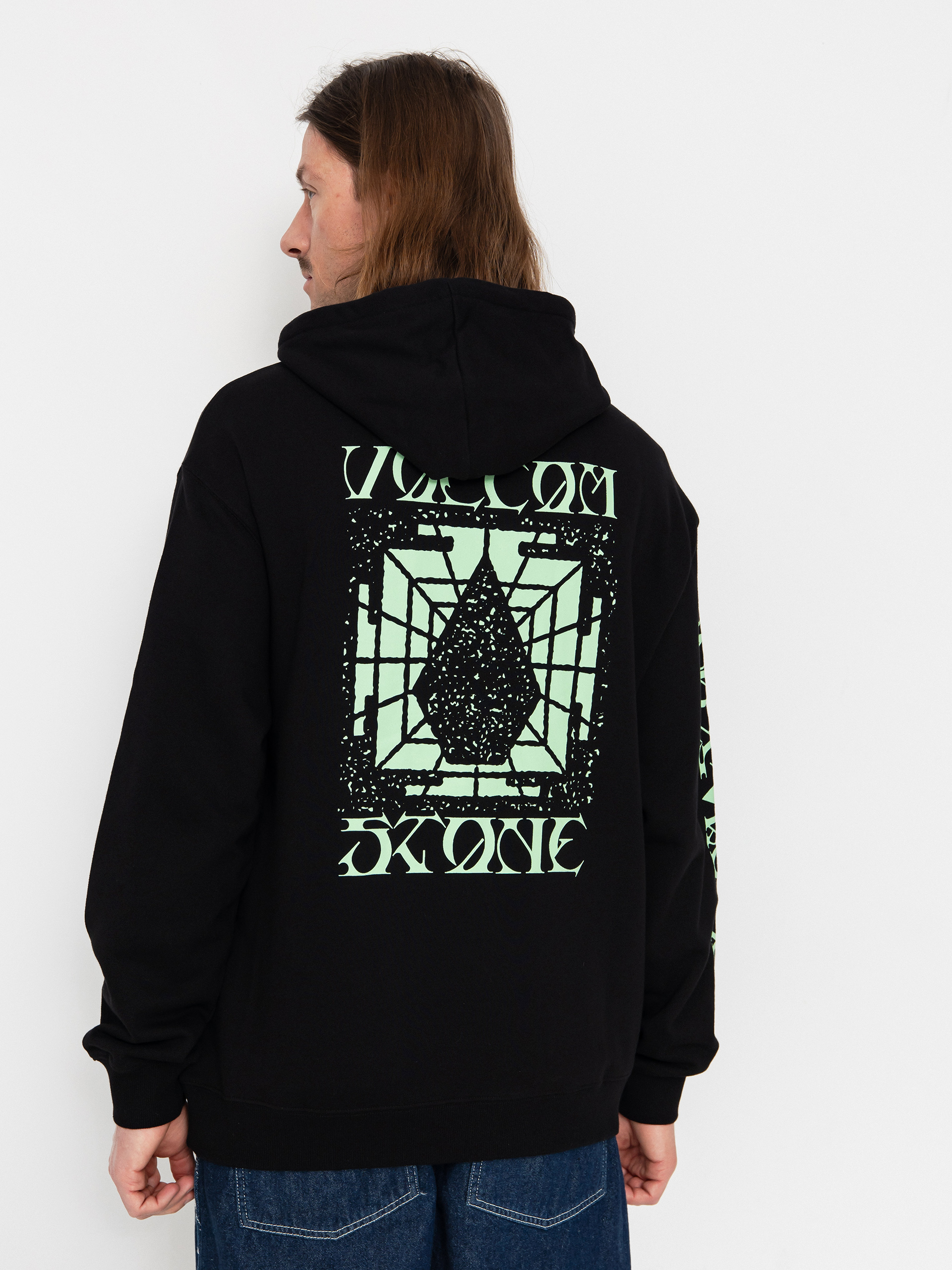 Mikina s kapucňou Volcom Handerry HD (black)
