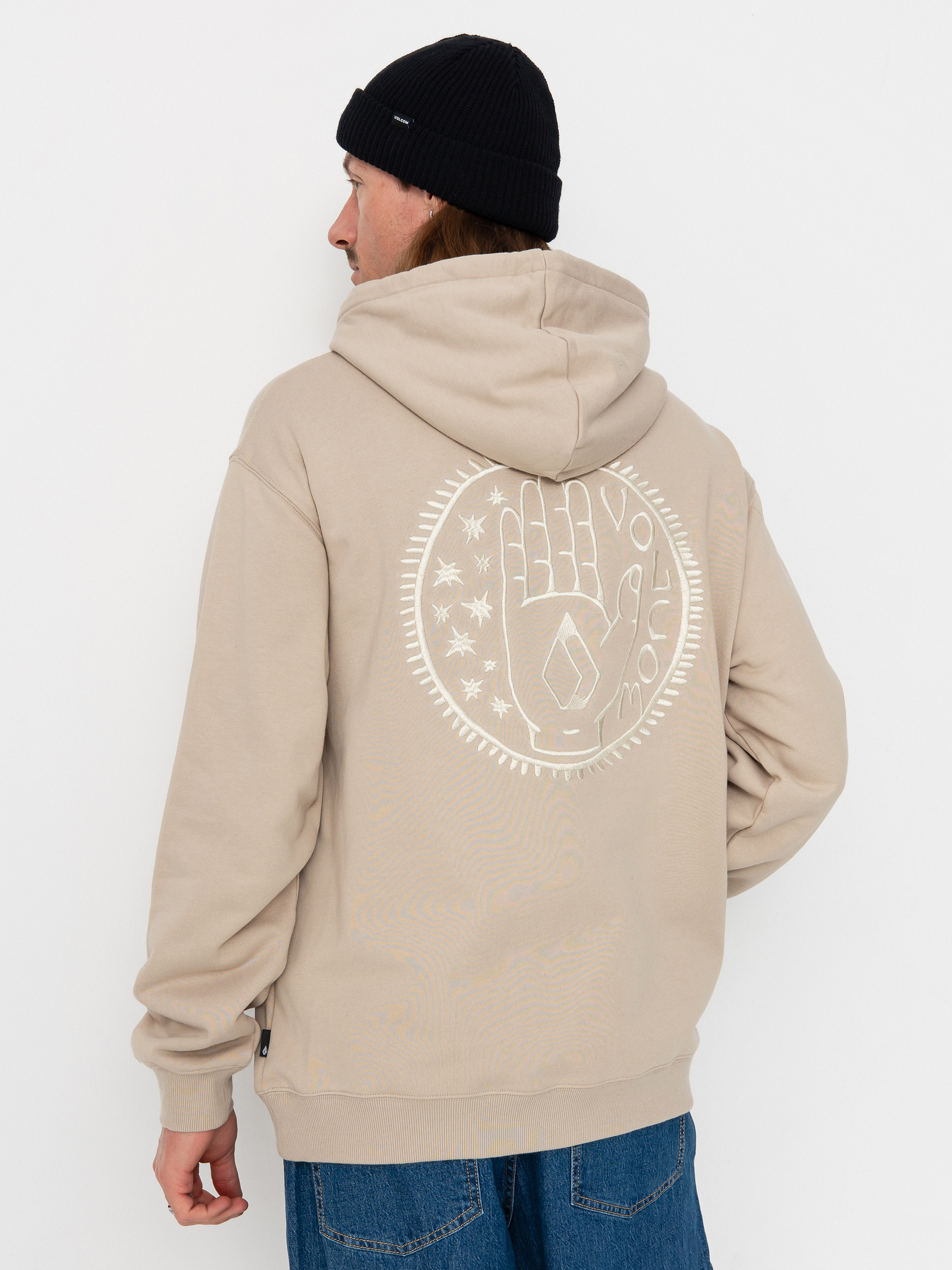 Mikina s kapucňou Volcom Handerry HD (light khaki)