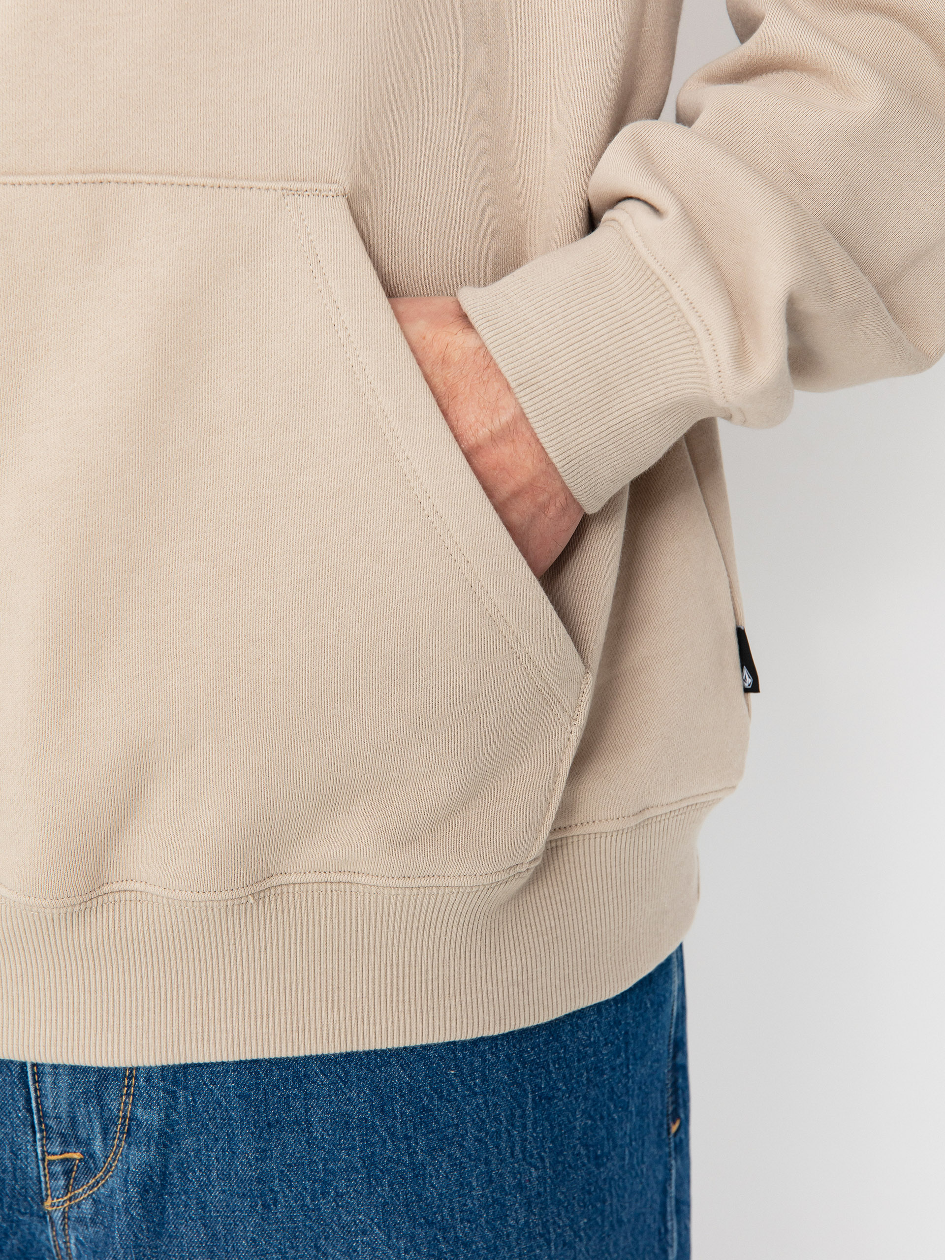 Mikina s kapucňou Volcom Handerry HD (light khaki)