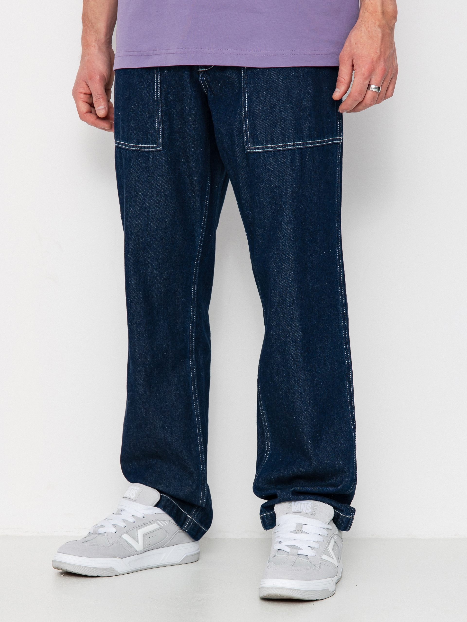 Nohavice Vans Fatigue Loose Tapered Denim (dark denim)