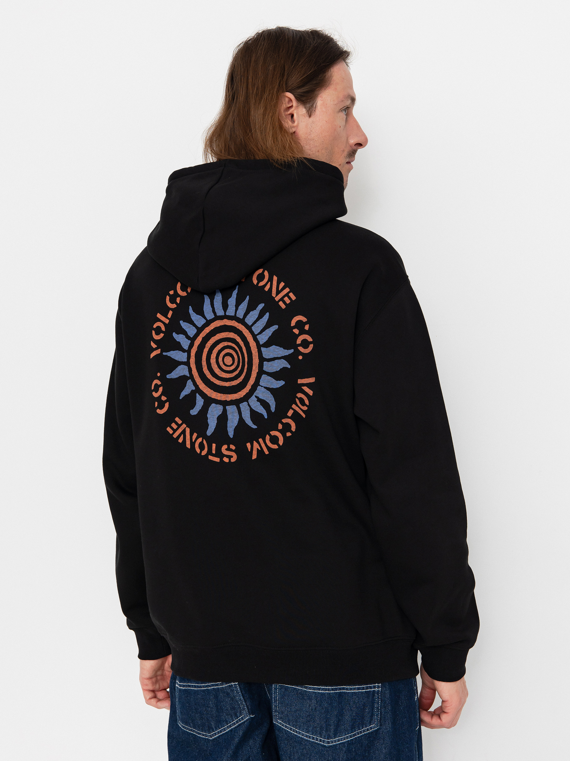 Mikina s kapucňou Volcom Watanite HD (black)