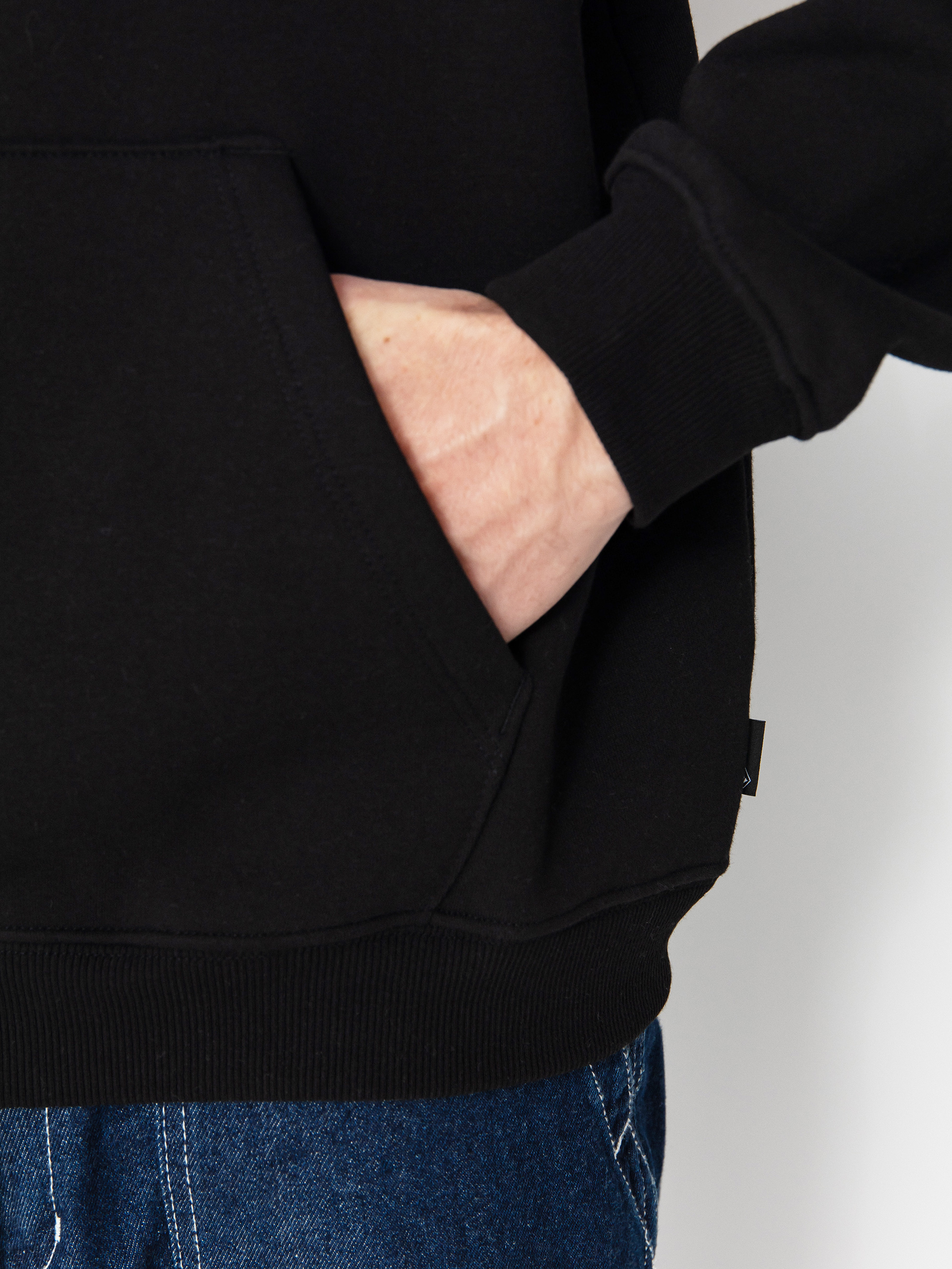 Mikina s kapucňou Volcom Single Stone HD (black)