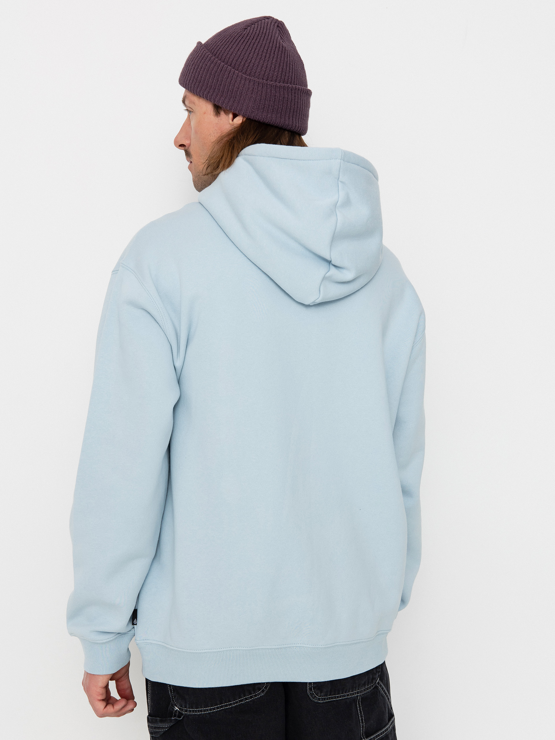 Mikina s kapucňou Volcom Single Stone HD (carolina blue)