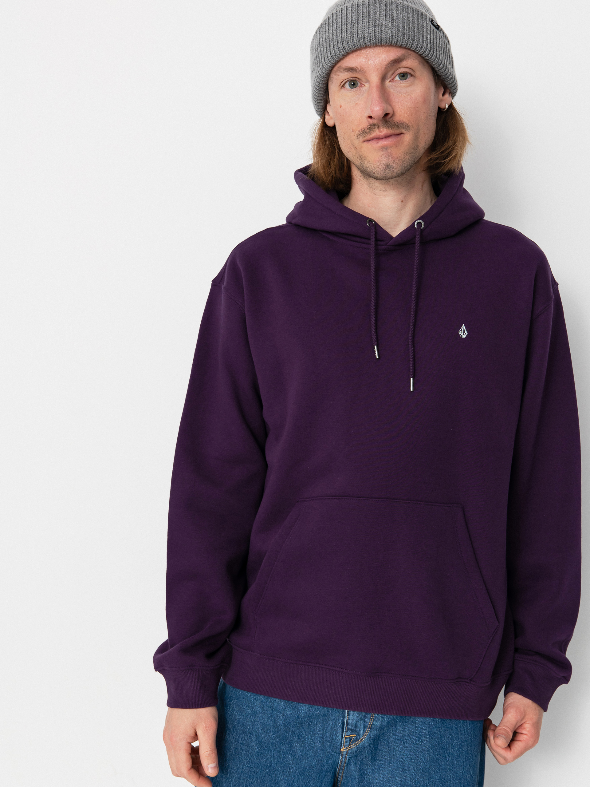 Mikina s kapucňou Volcom Single Stone HD (grape royale)