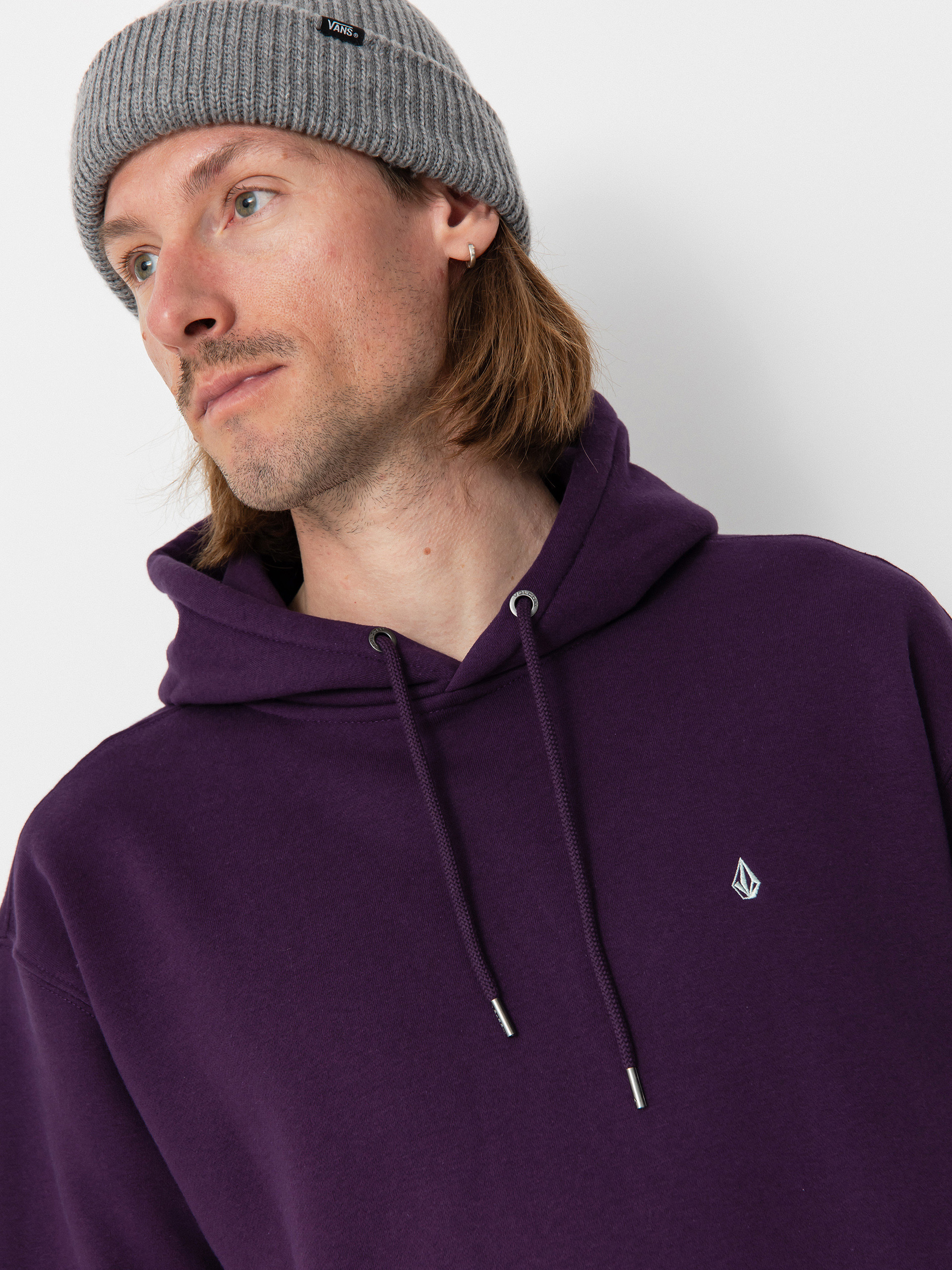 Mikina s kapucňou Volcom Single Stone HD (grape royale)