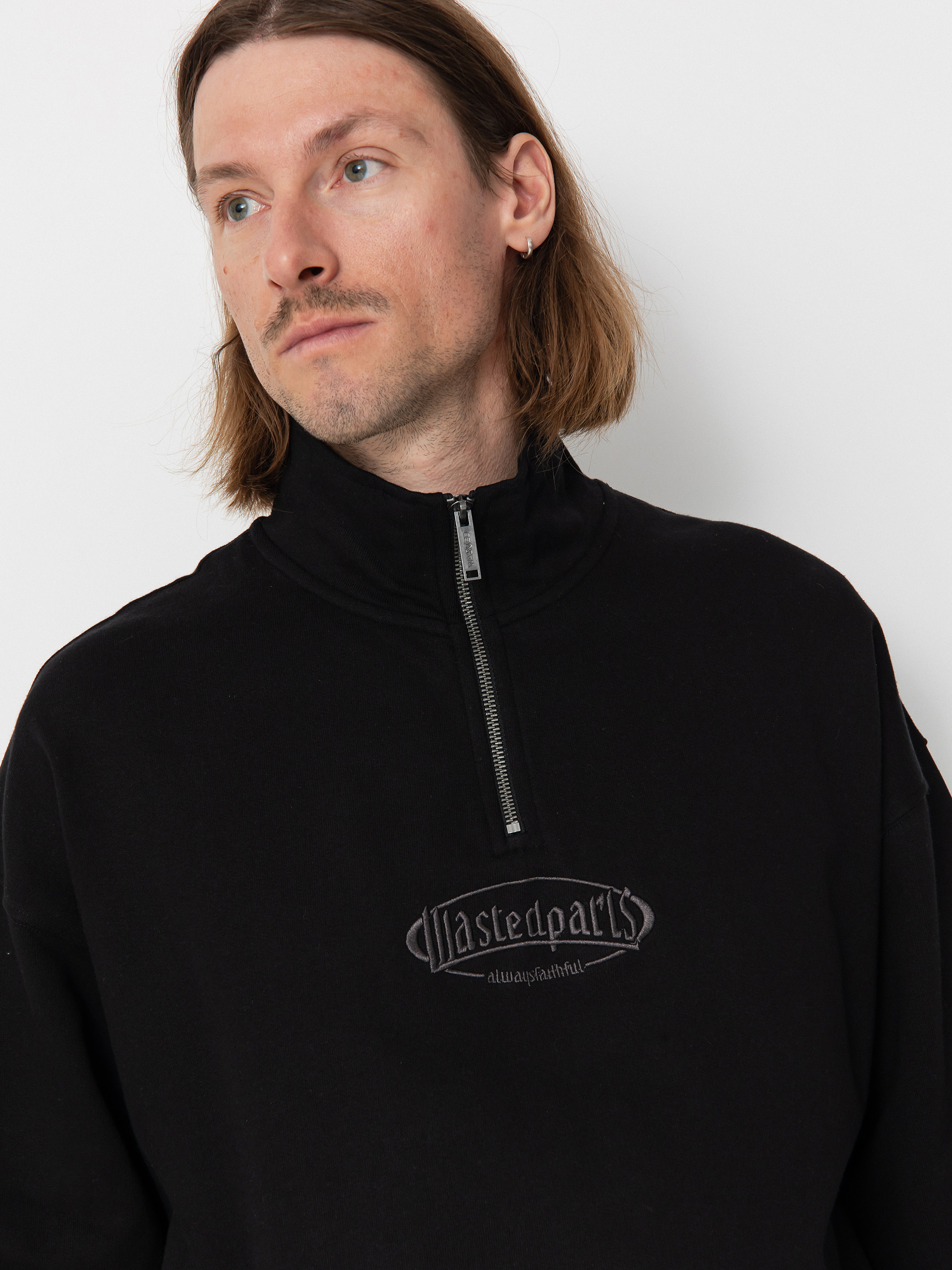 Mikina Wasted Paris Yard Boxy Funnel (black)