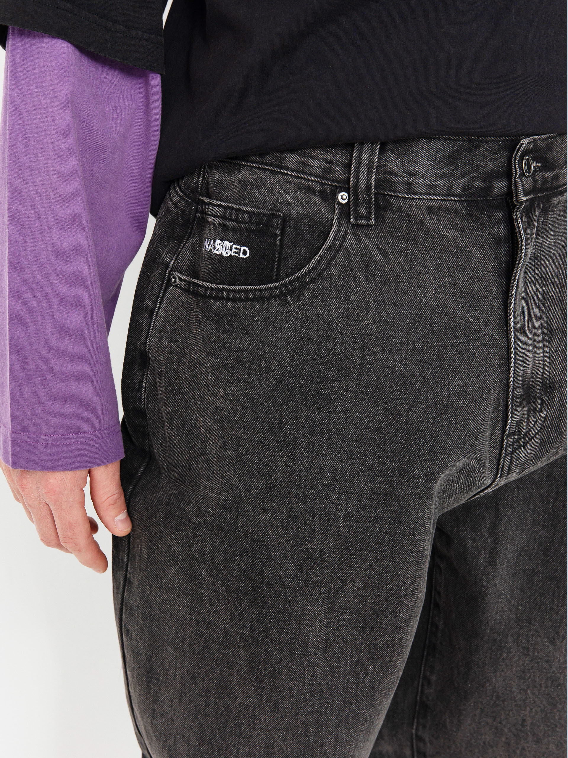 Nohavice Wasted Paris Signature Rod (faded black)