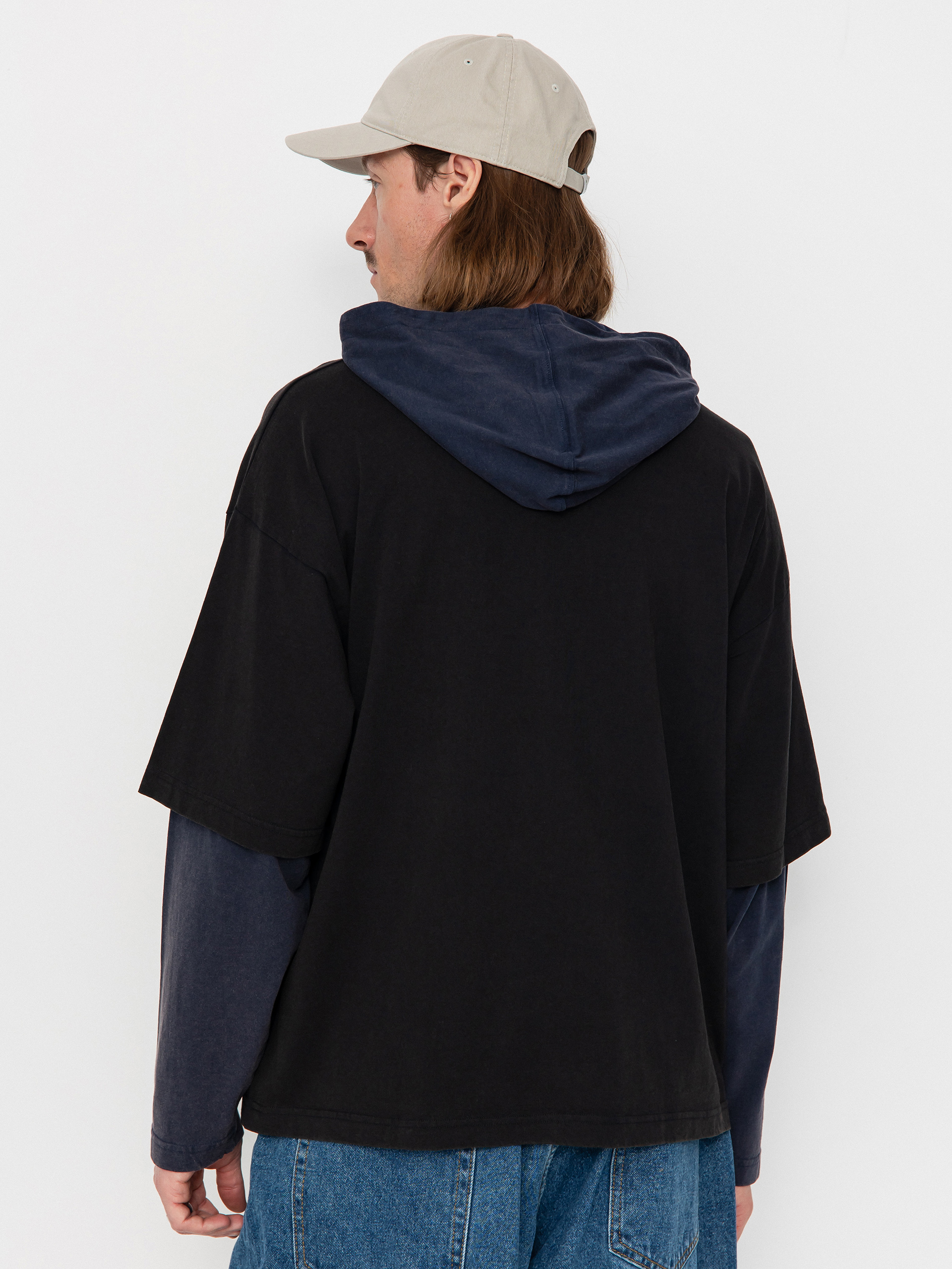 Mikina s kapucňou Wasted Paris Legacy Age HD (faded black/faded night blue)