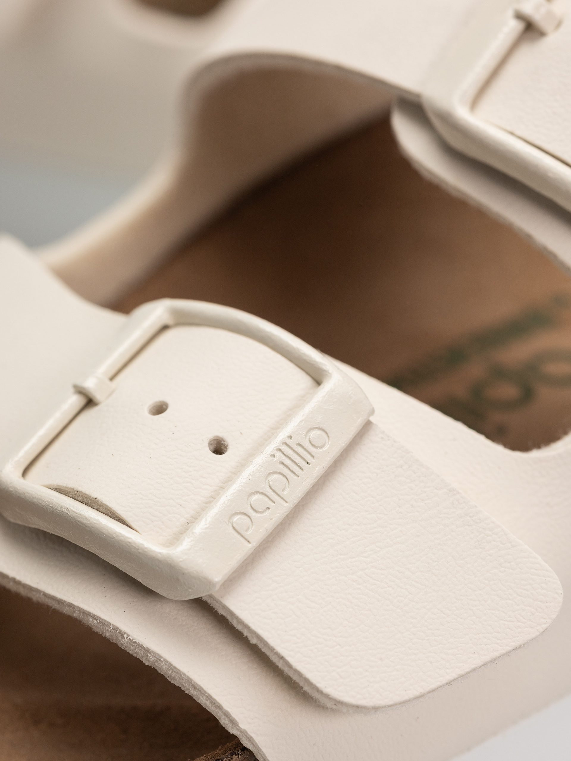 Šľapky Birkenstock Arizona Flex Platform Vegan Narrow Wmn (eggshell)