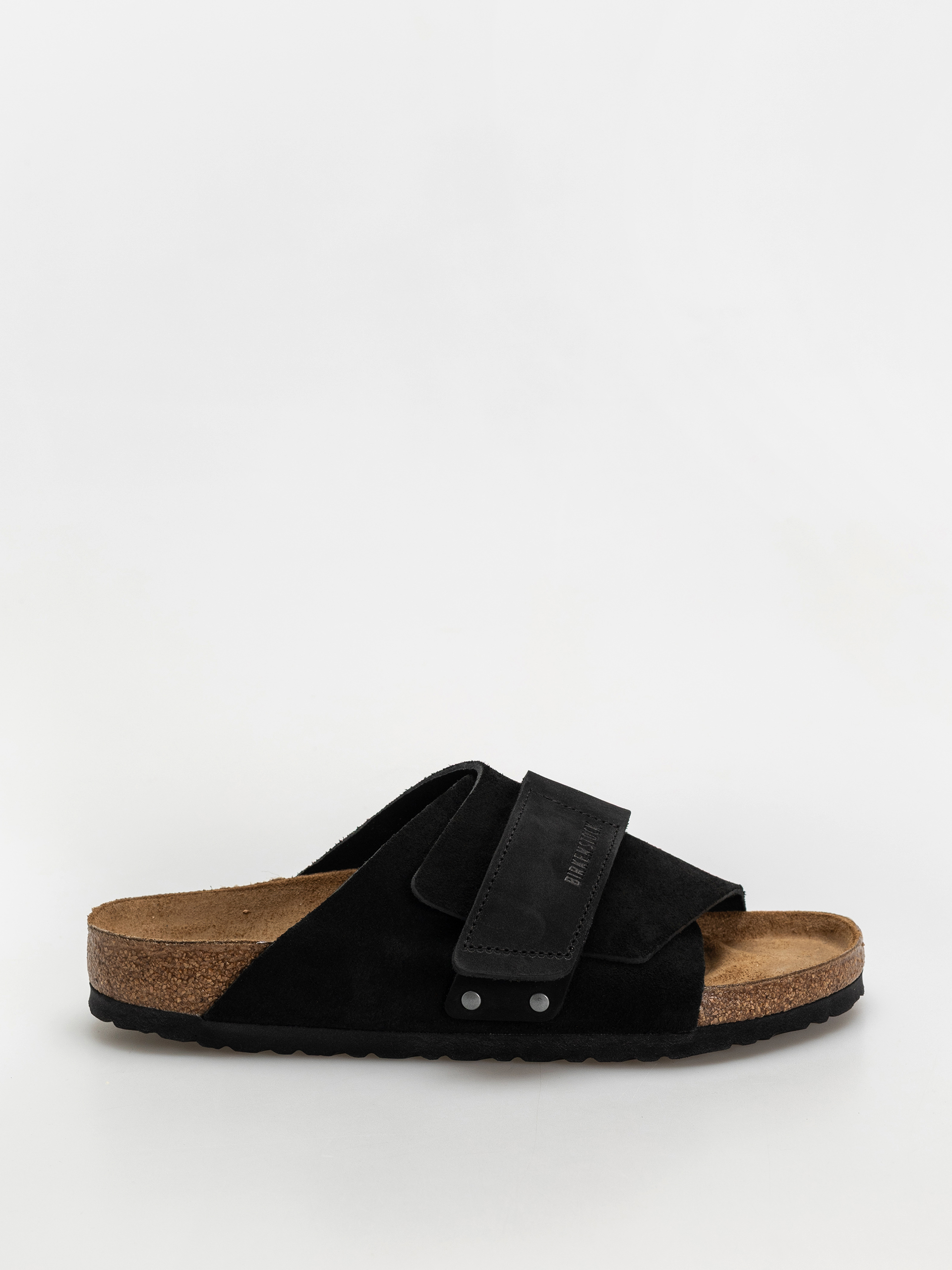 Šľapky Birkenstock Kyoto Nubuck Suede Leather Regular (black)