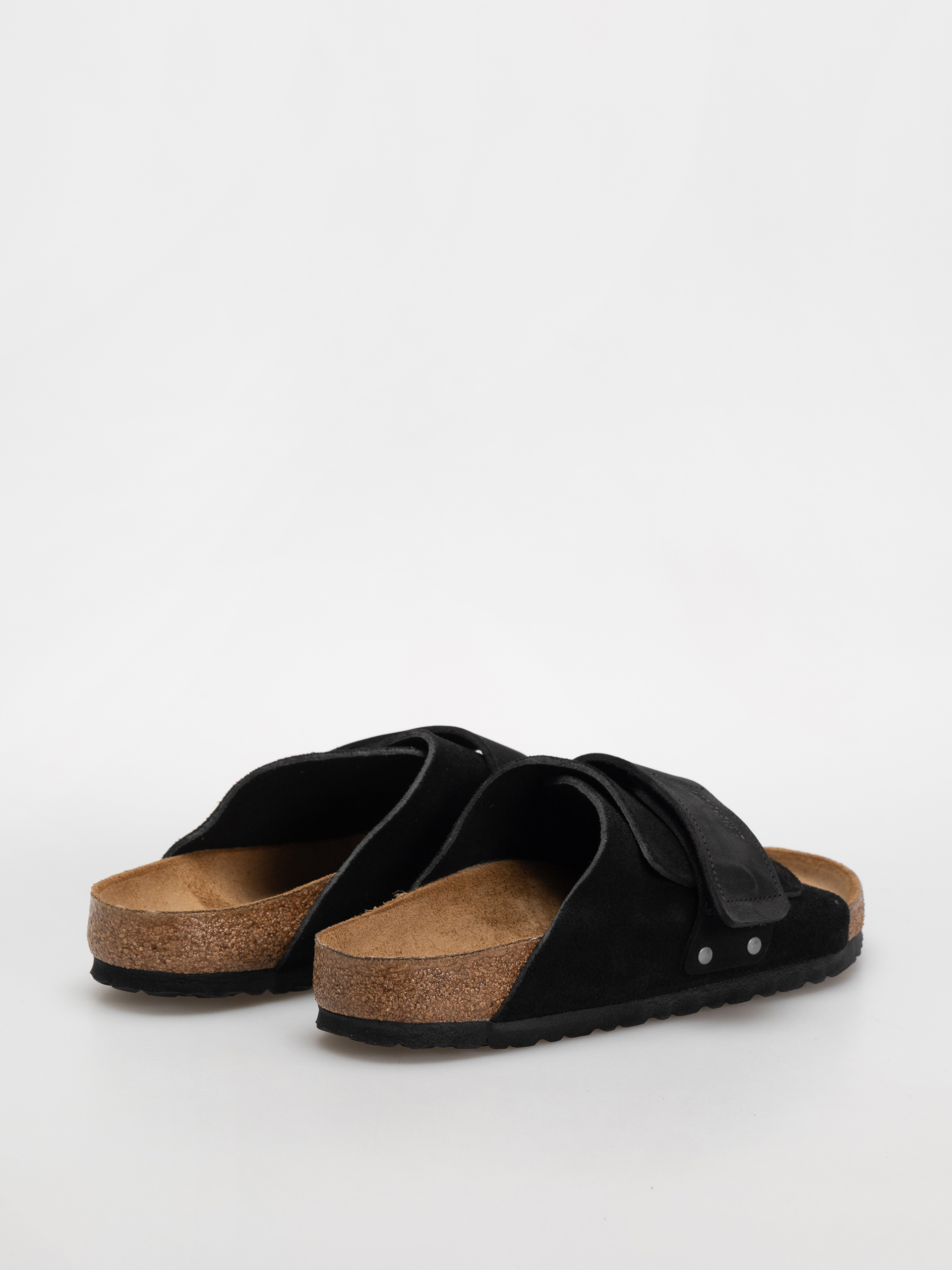 Šľapky Birkenstock Kyoto Nubuck Suede Leather Regular (black)