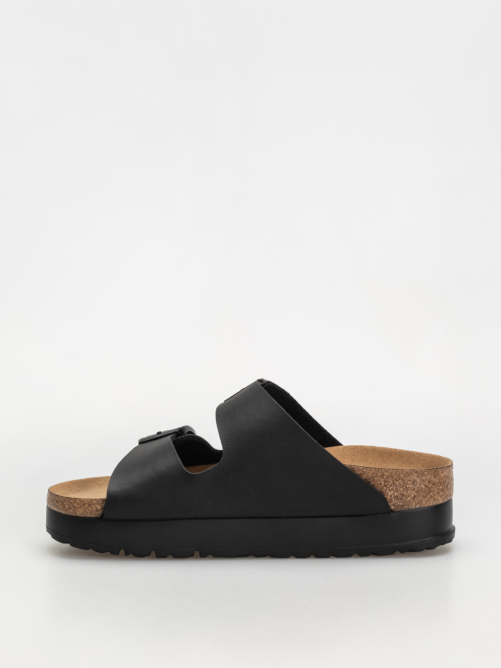 Šľapky Birkenstock Arizona Flex Platform Vegan Narrow Wmn (black)