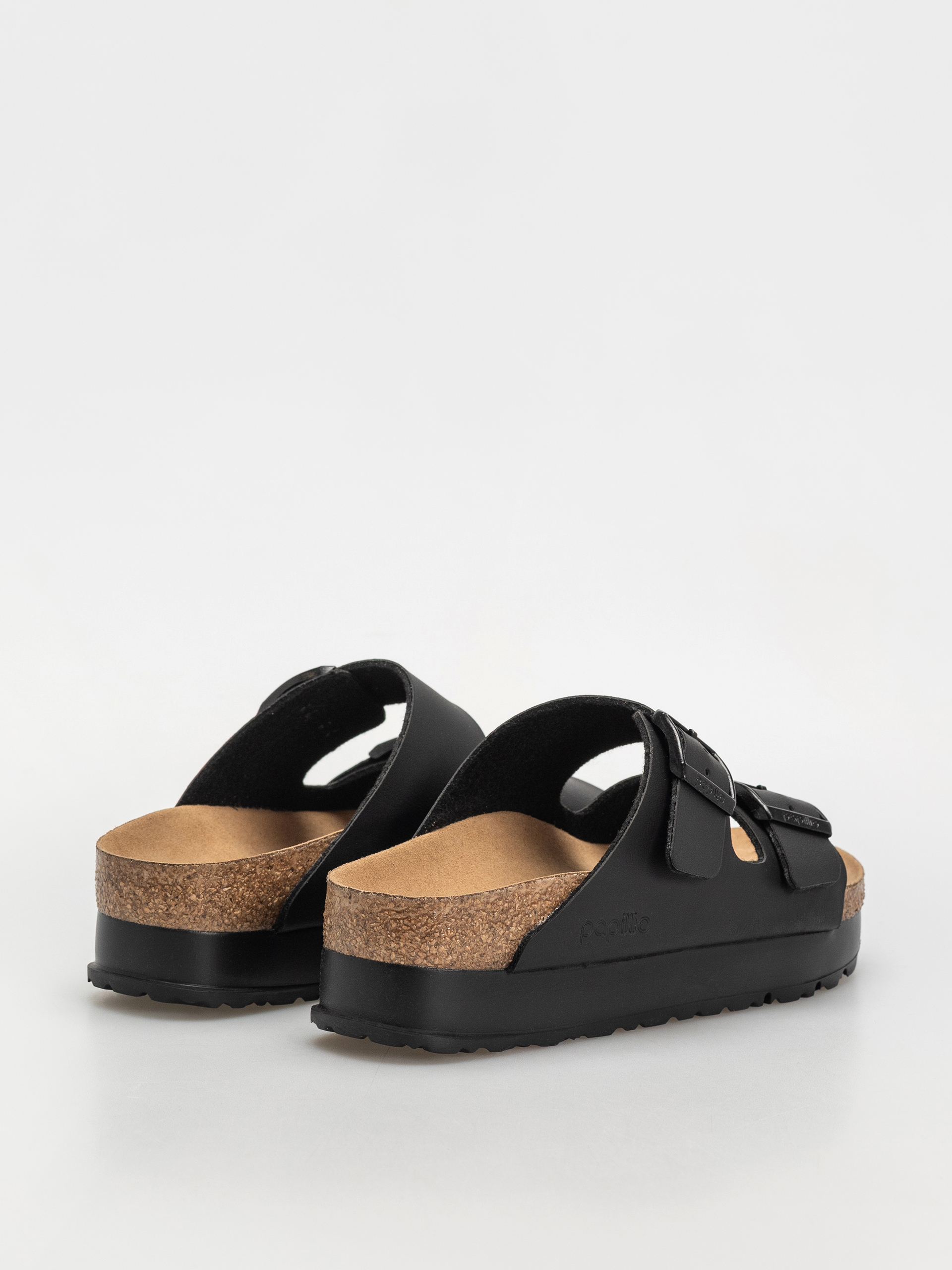 Šľapky Birkenstock Arizona Flex Platform Vegan Narrow Wmn (black)