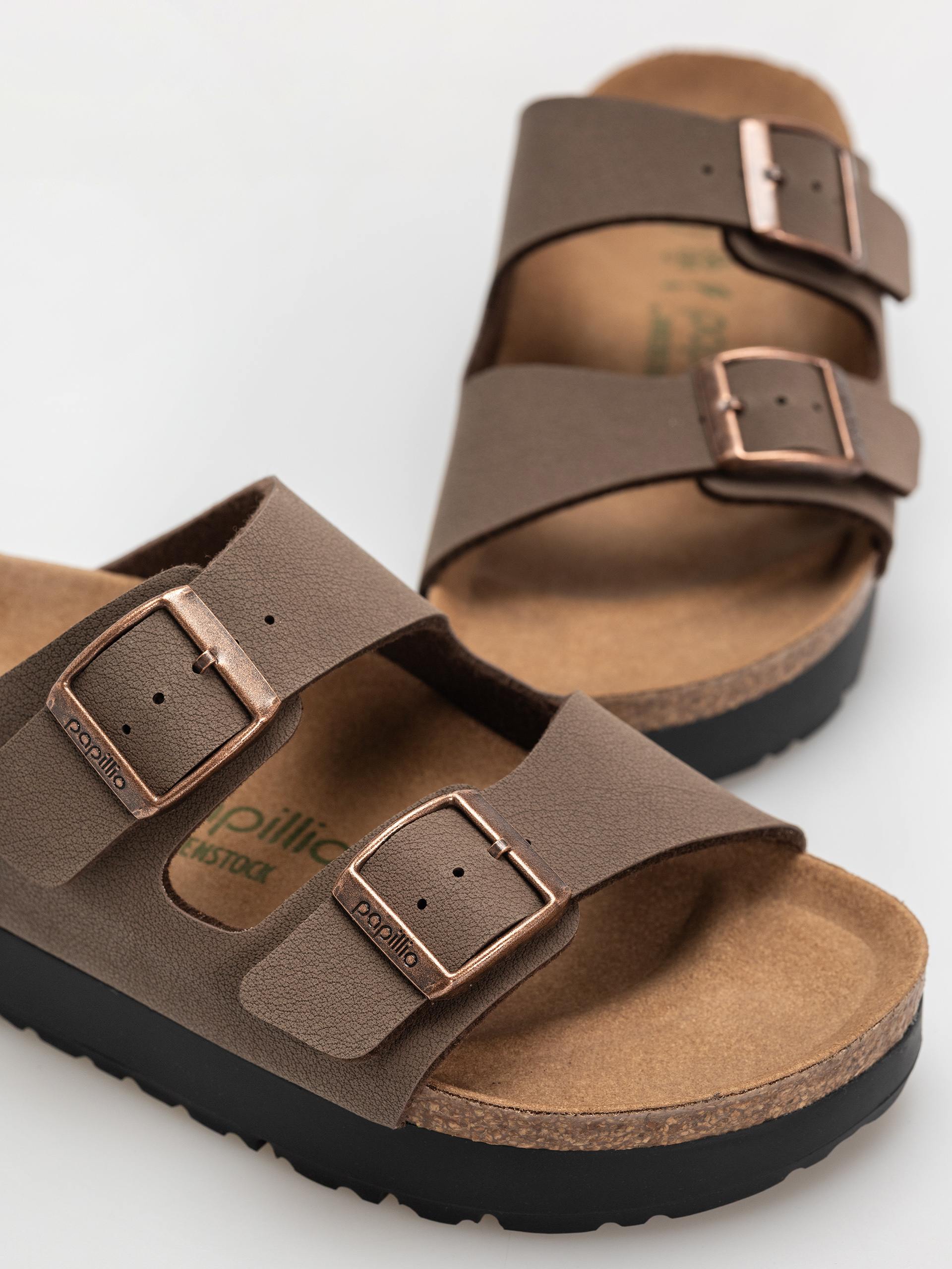 Šľapky Birkenstock Arizona Flex Platform Vegan Narrow Wmn (mocca)