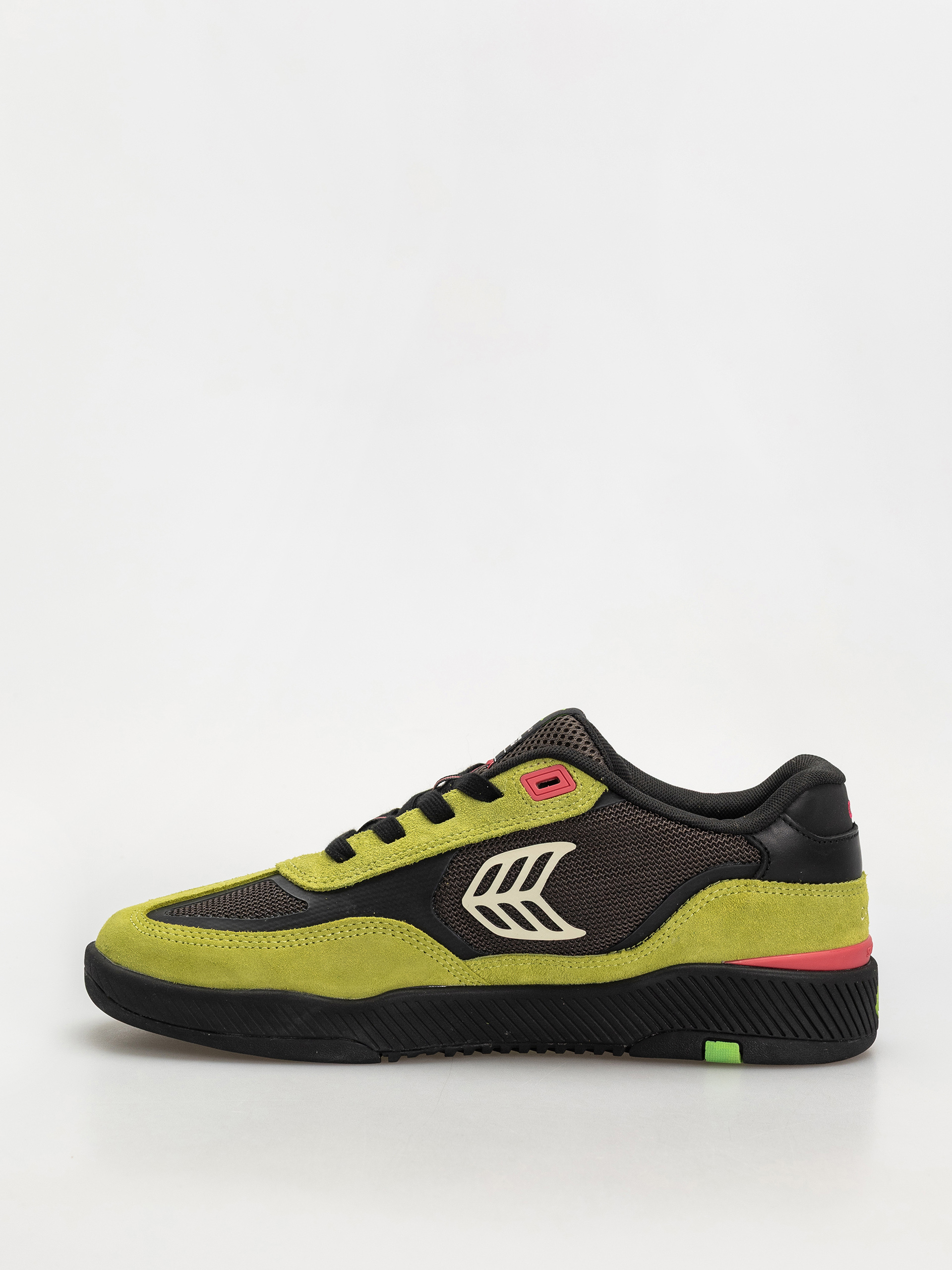 Topánky Cariuma Skategoat C25 Pro (lime green suede black mesh ivory logo pink)