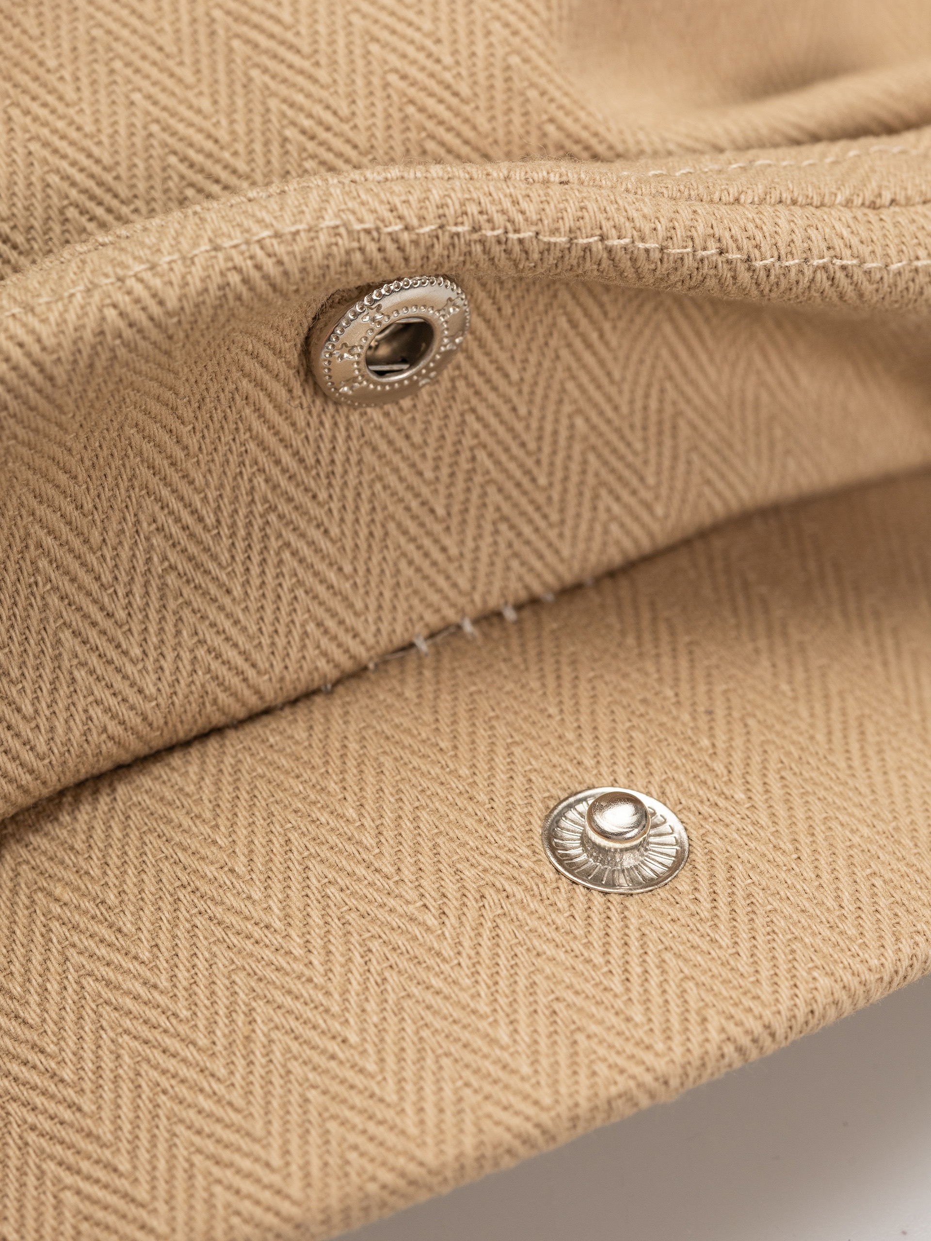 Klobúk so šiltom Brixton Hooligan Lw Snap Cap (khaki/sand herringbone)