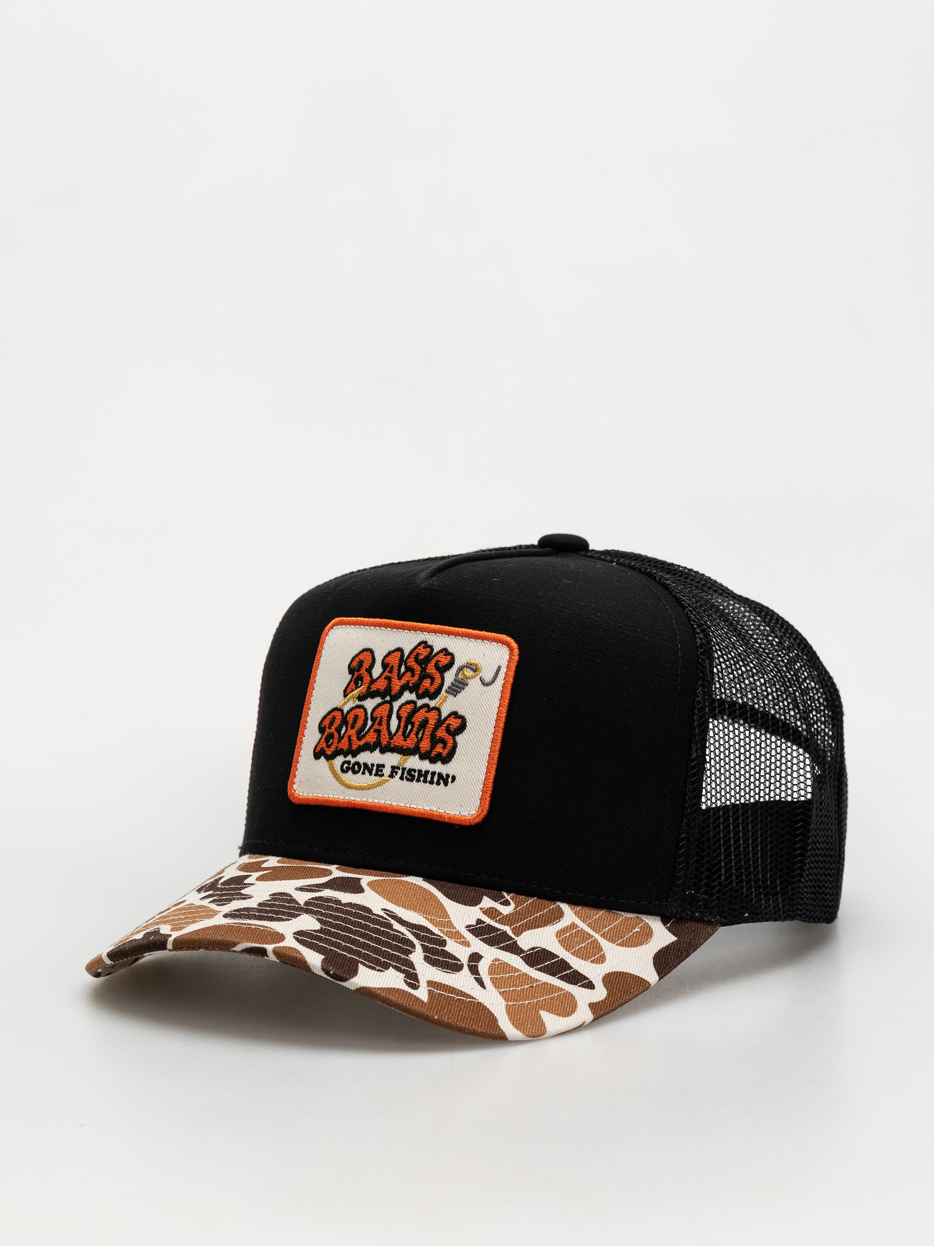 Šiltovka Brixton Bass Brains Gf Mp Trucker (camo/black)