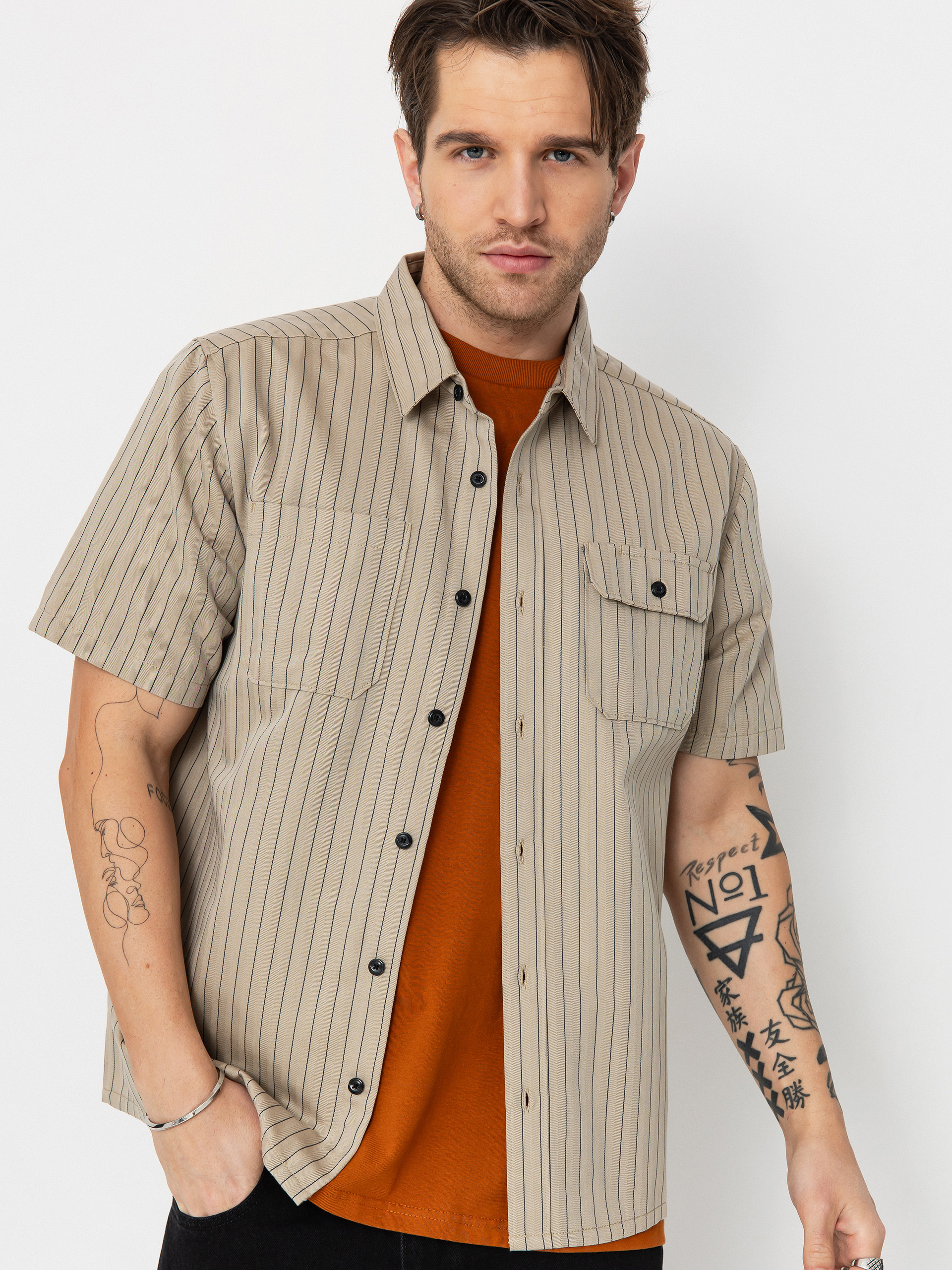Košeľa Volcom Trade Stone (light khaki)