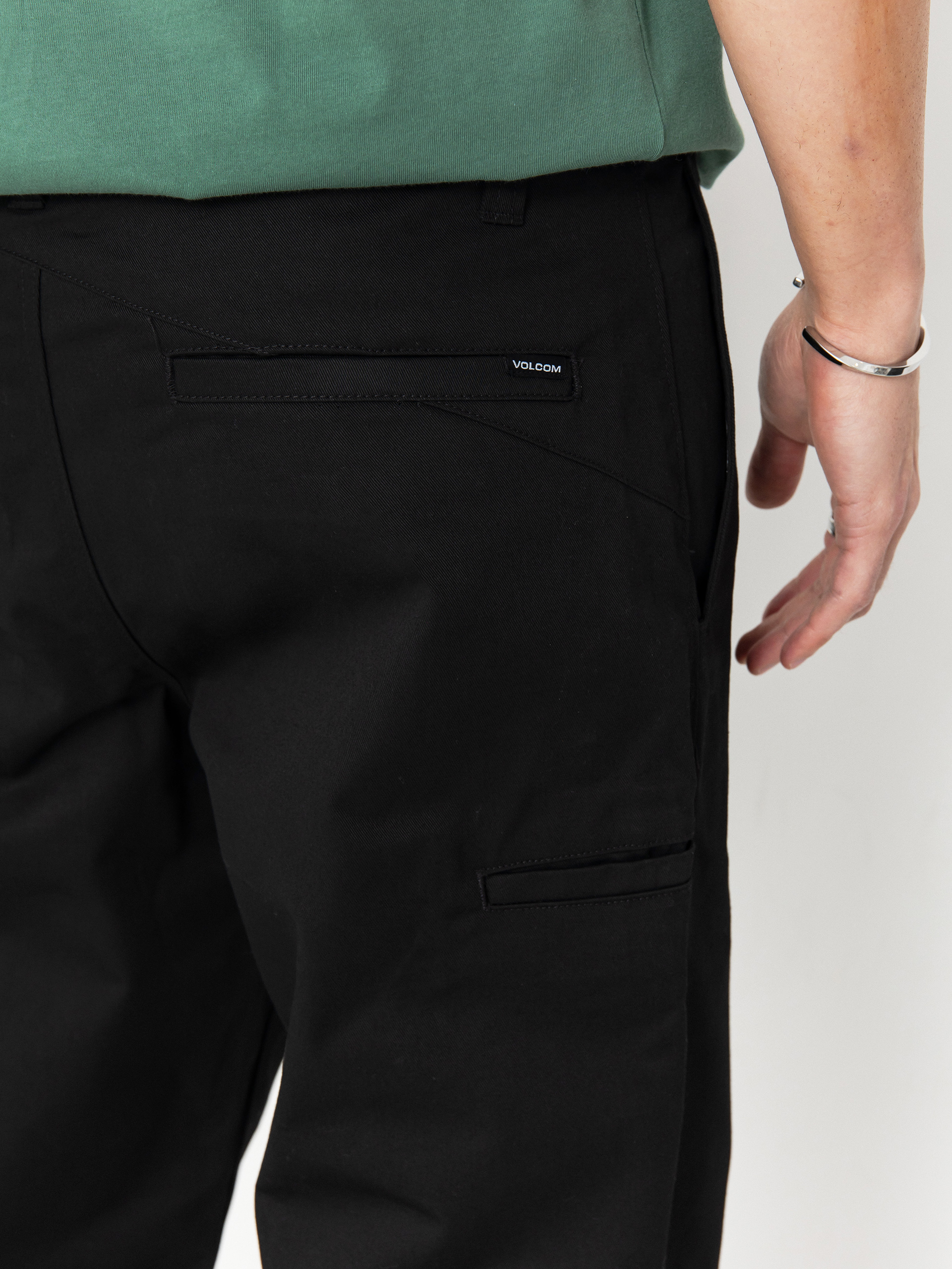 Nohavice Volcom Frickin Skate Chino (black)