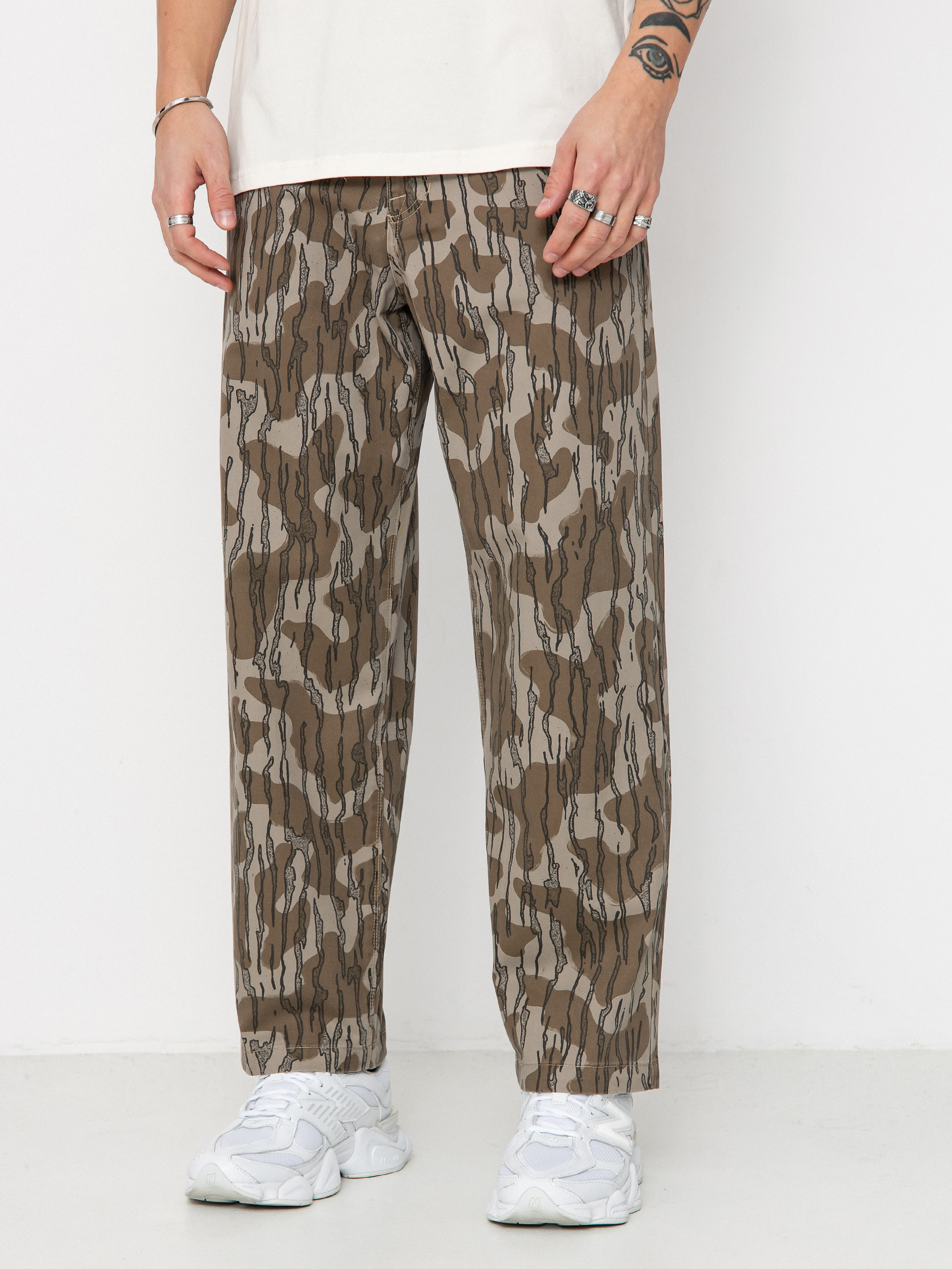 Nohavice Volcom Frickin Skate Work Chino (brindle)