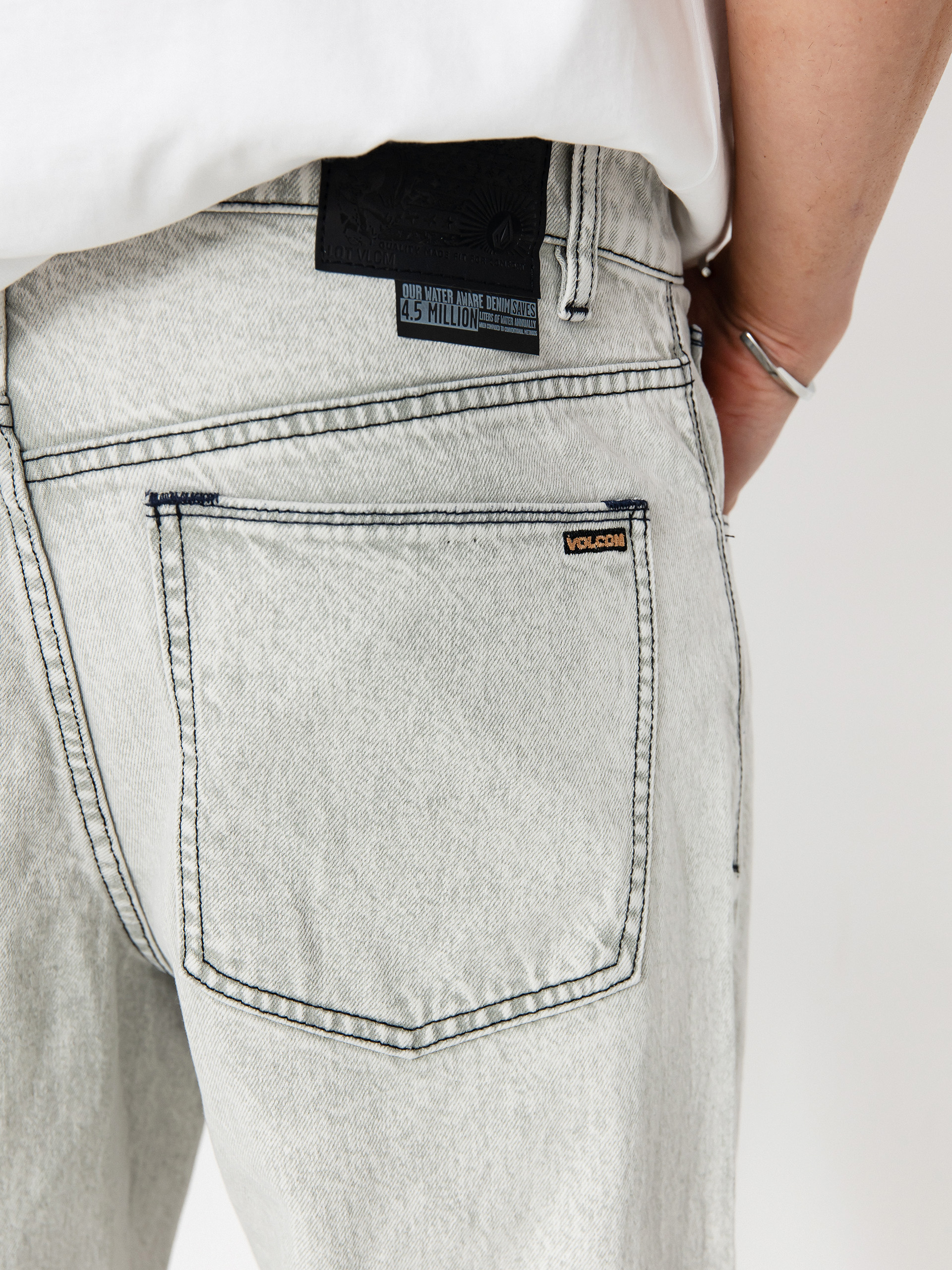 Nohavice Volcom Billow (bone)