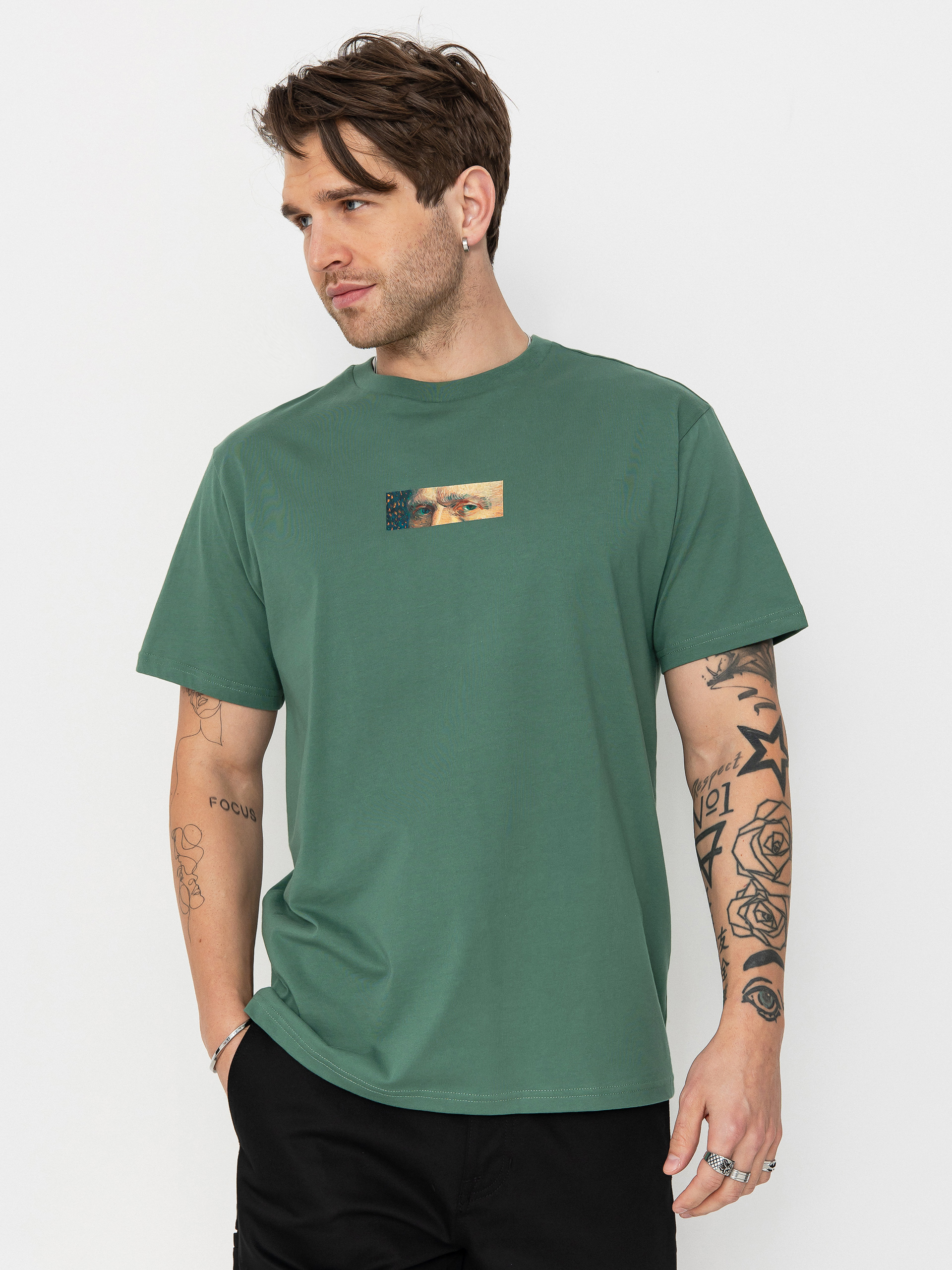 Tričko RipNDip Van Nermal (olive)