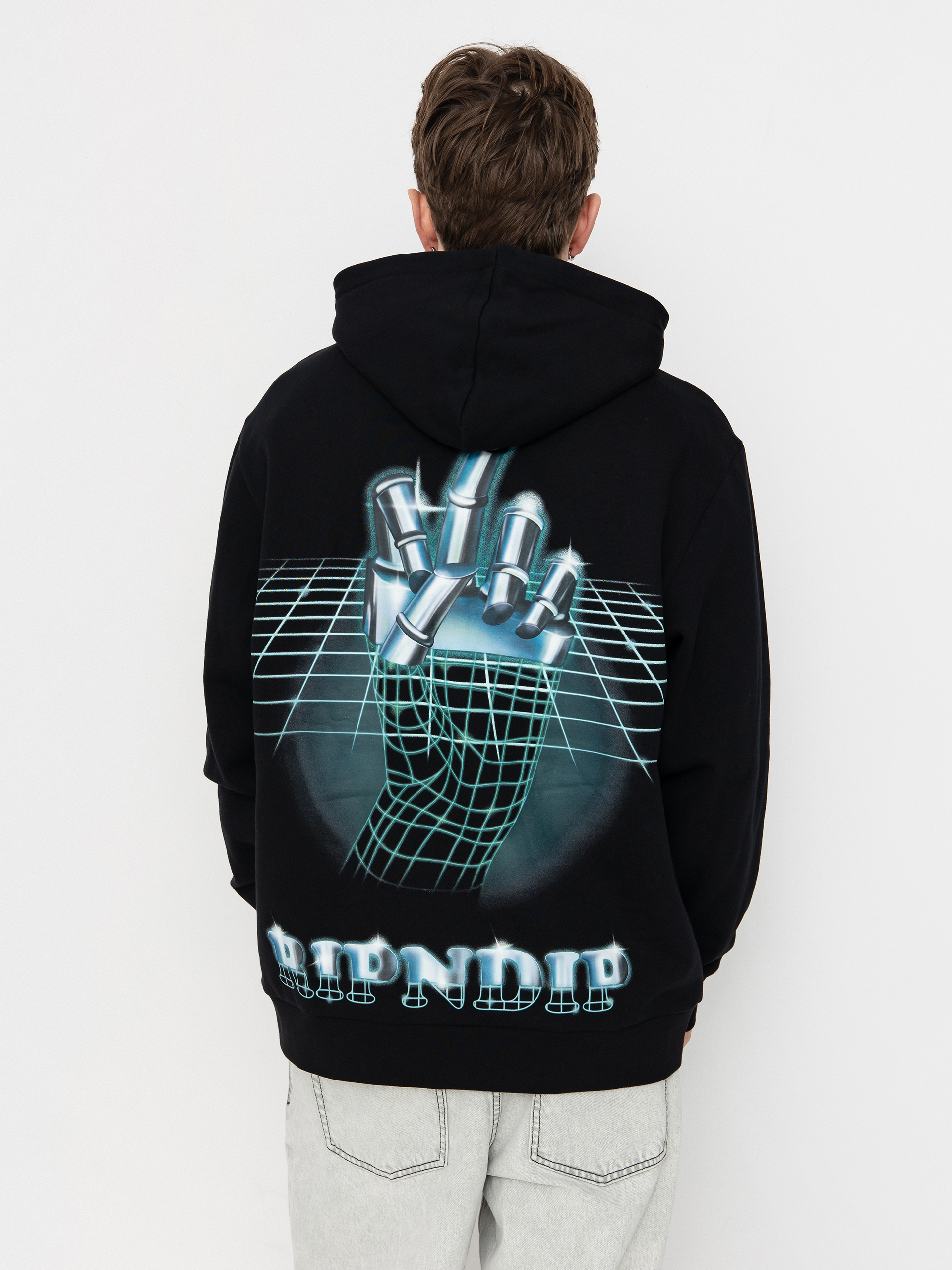 Mikina s kapucňou RipNDip Afterlife HD (black)