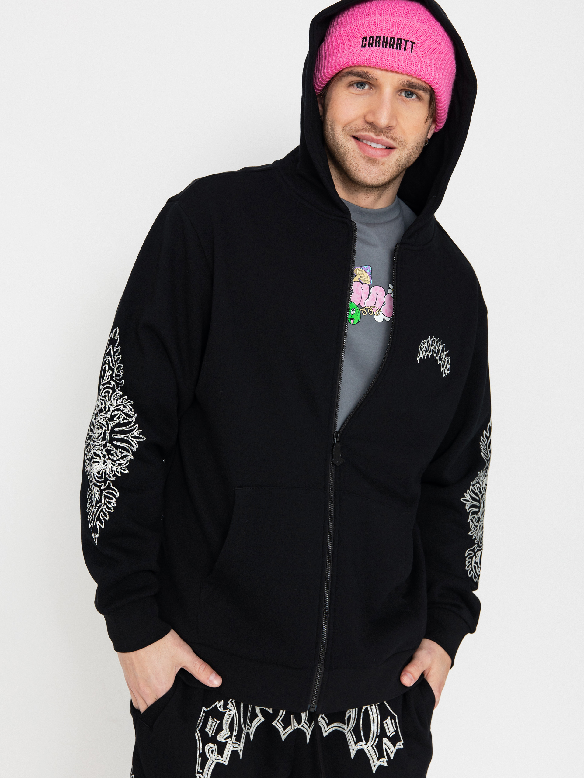 Mikina s kapucňou RipNDip Mother Nerm ZHD (black)