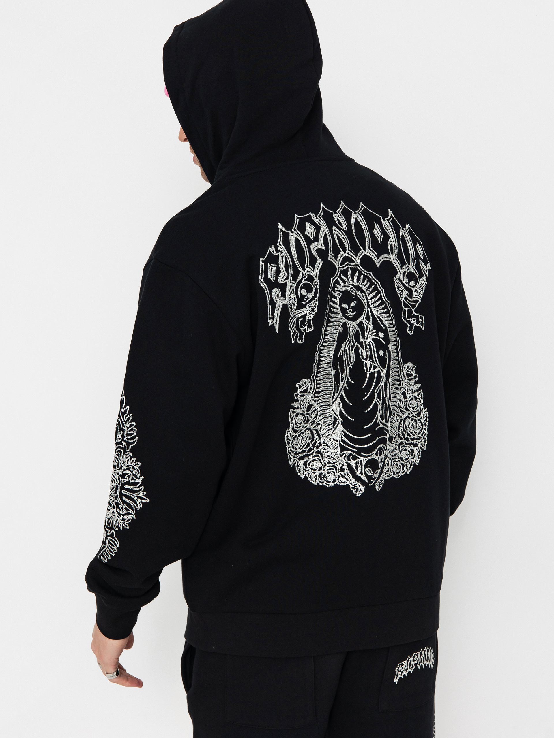 Mikina s kapucňou RipNDip Mother Nerm ZHD (black)