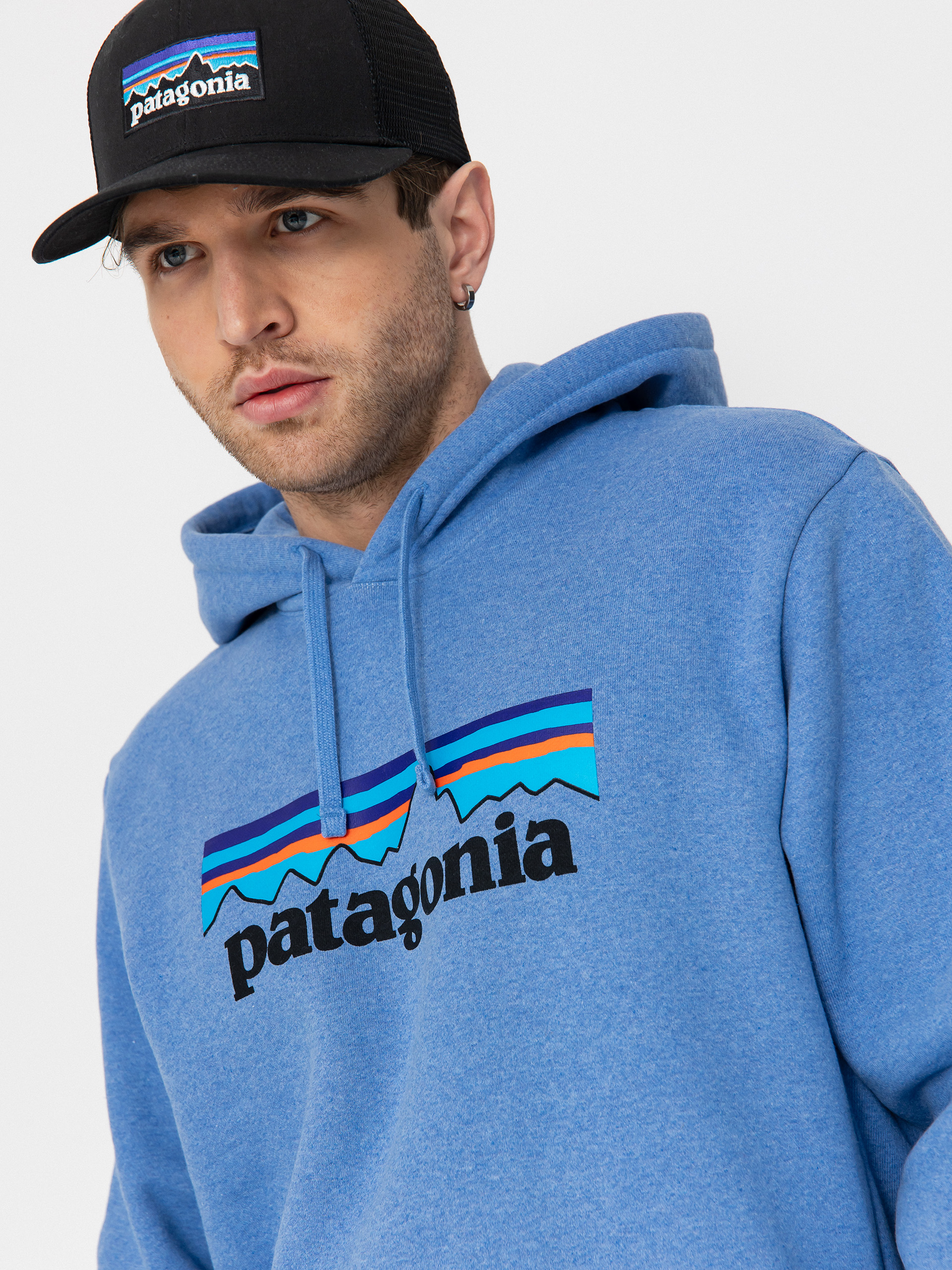 Mikina s kapucňou Patagonia P 6 Logo Uprisal HD (abundant blue)