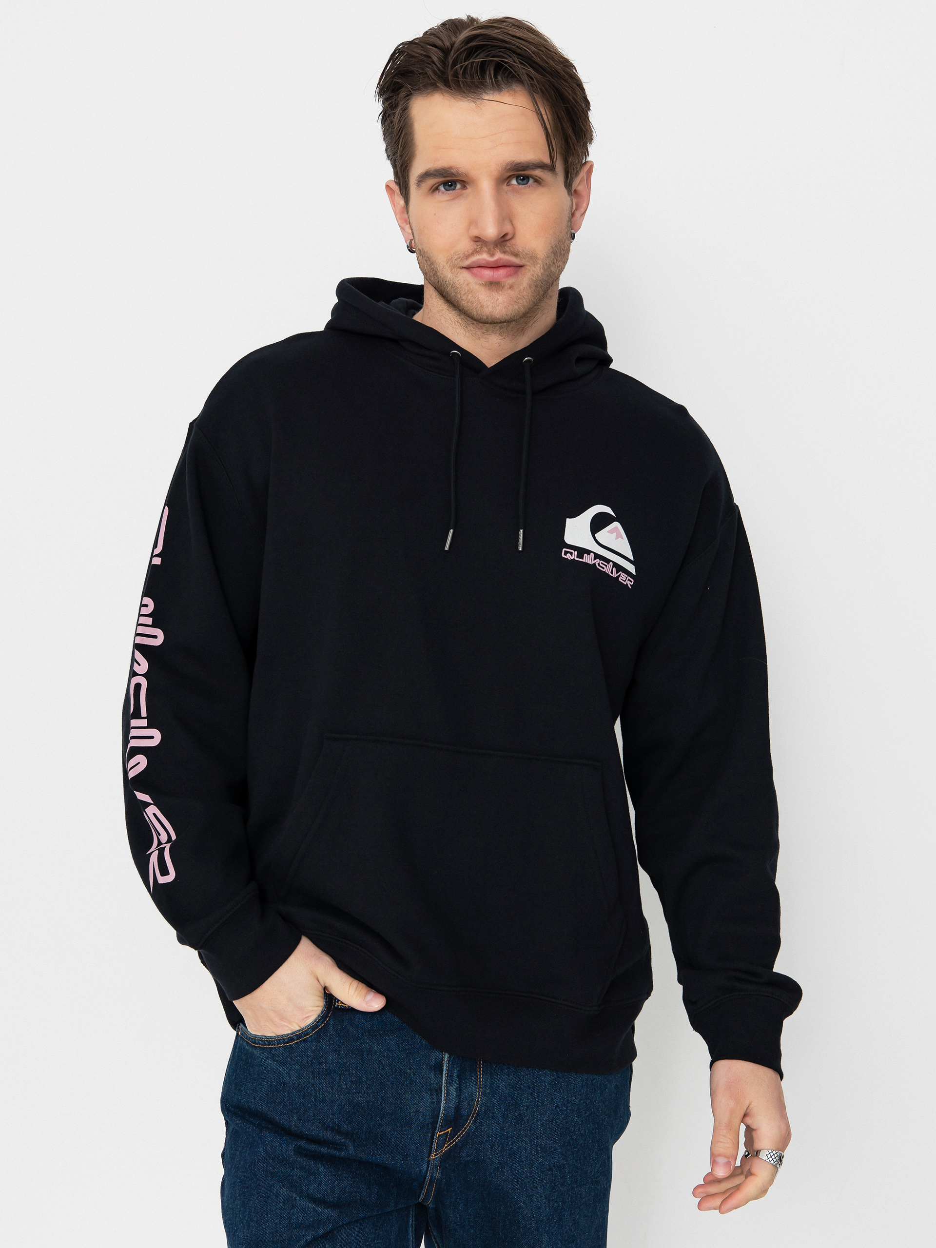 Mikina s kapucňou Quiksilver Omni Logo HD (black)