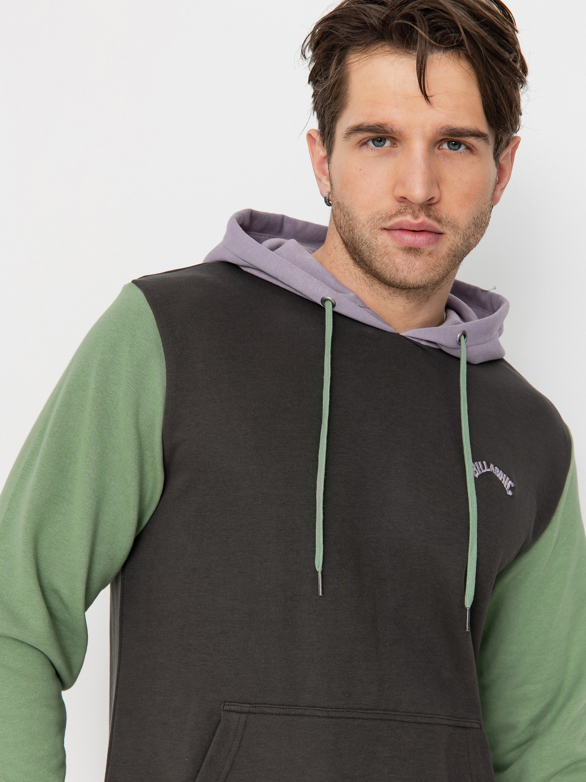 Mikina s kapucňou Billabong Arch Block HD (raven)