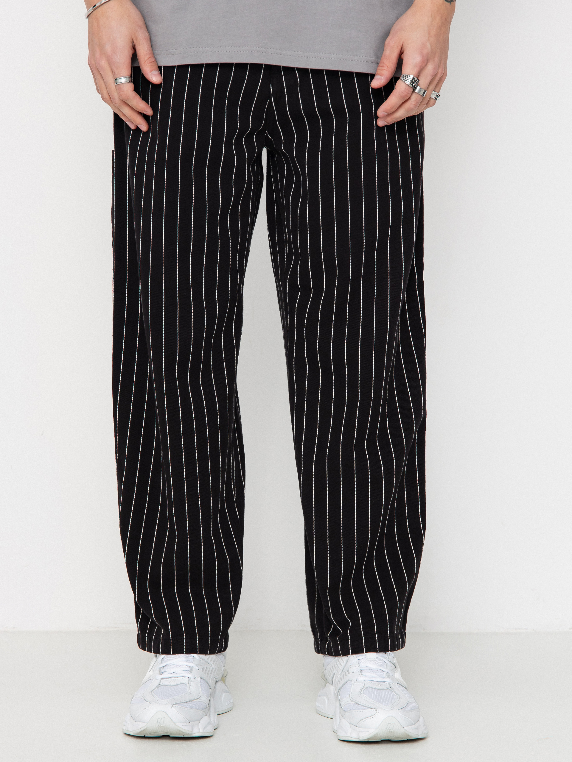 Nohavice Carhartt WIP OG Single Knee (seaton stripe/black/wax)