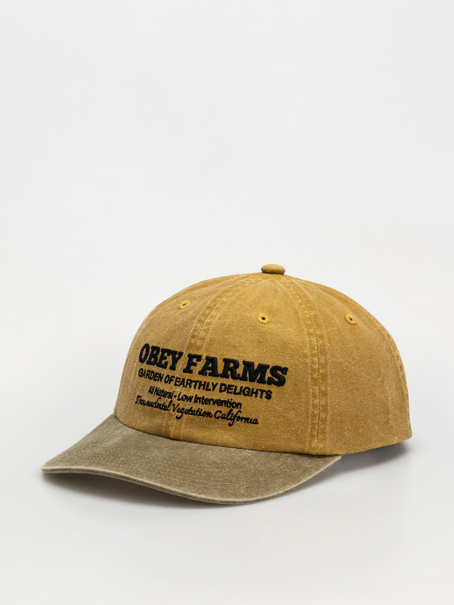 Šiltovka OBEY Pigment Obey Farms 6 Panel (pigment mustard multi)